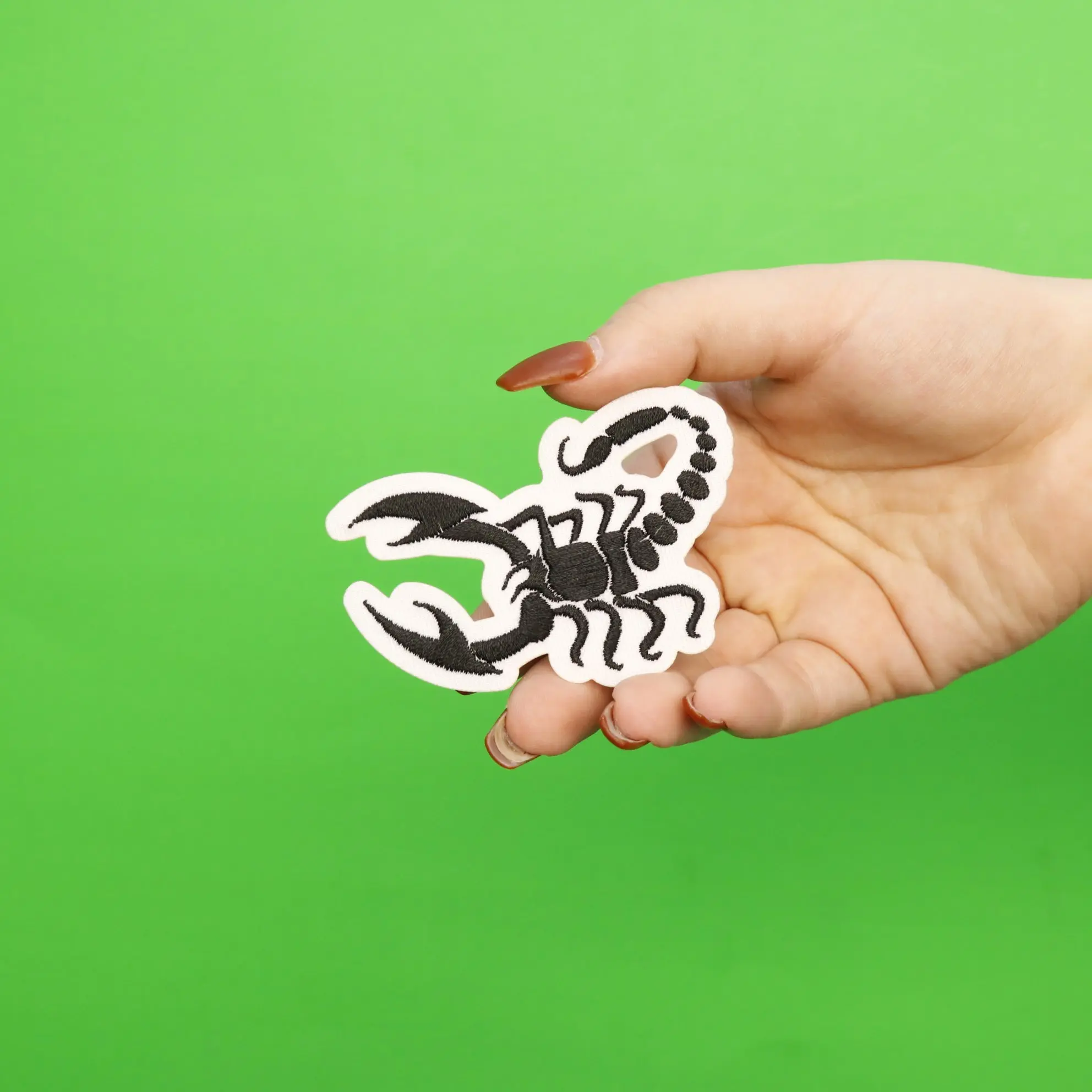 Scorpion Embroidered Iron On Patch - Image 2
