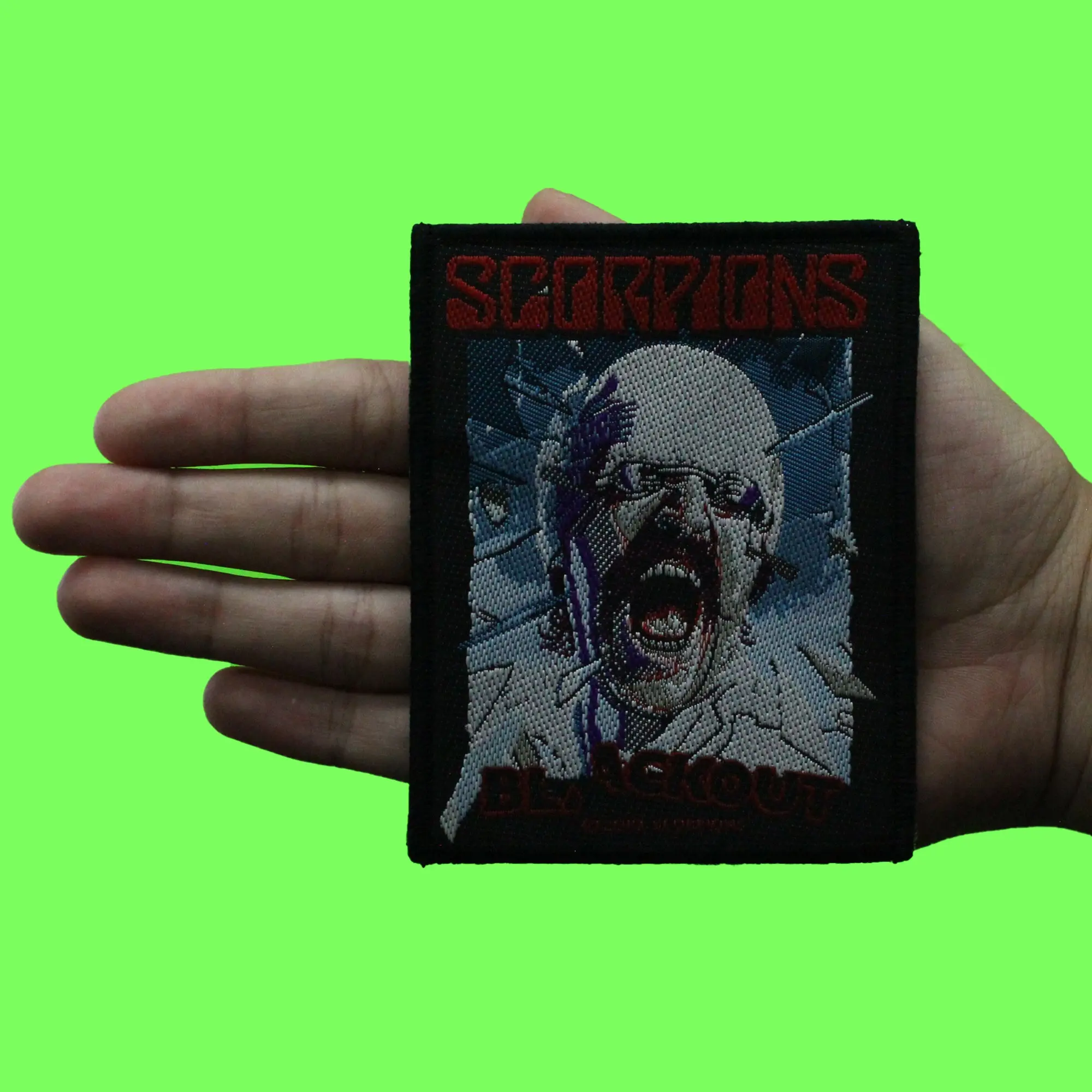 Scorpions Black Out Patch Music Rock Album Woven Sew On - Image 2