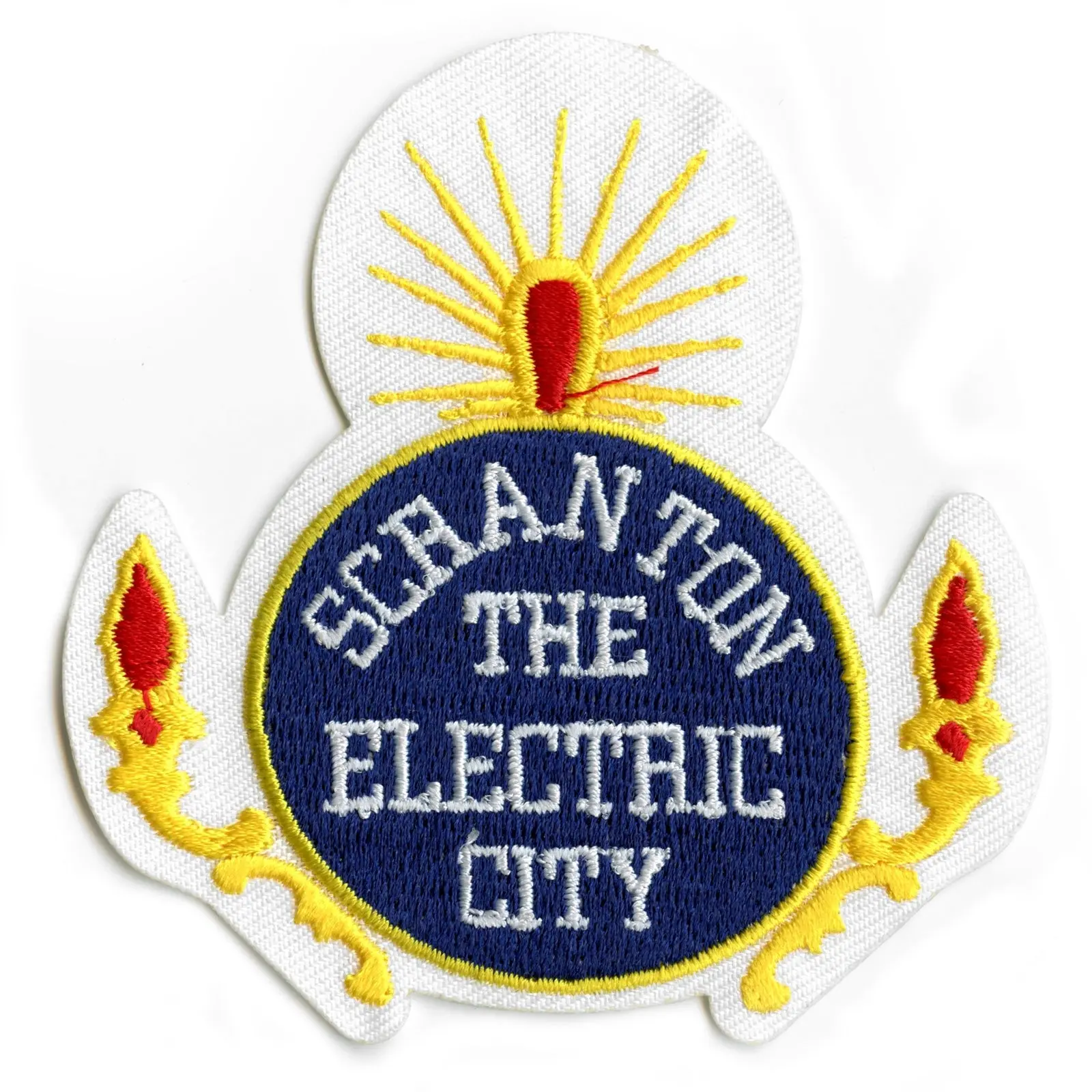 Scranton The Electric City Logo Embroidered Iron on Patch