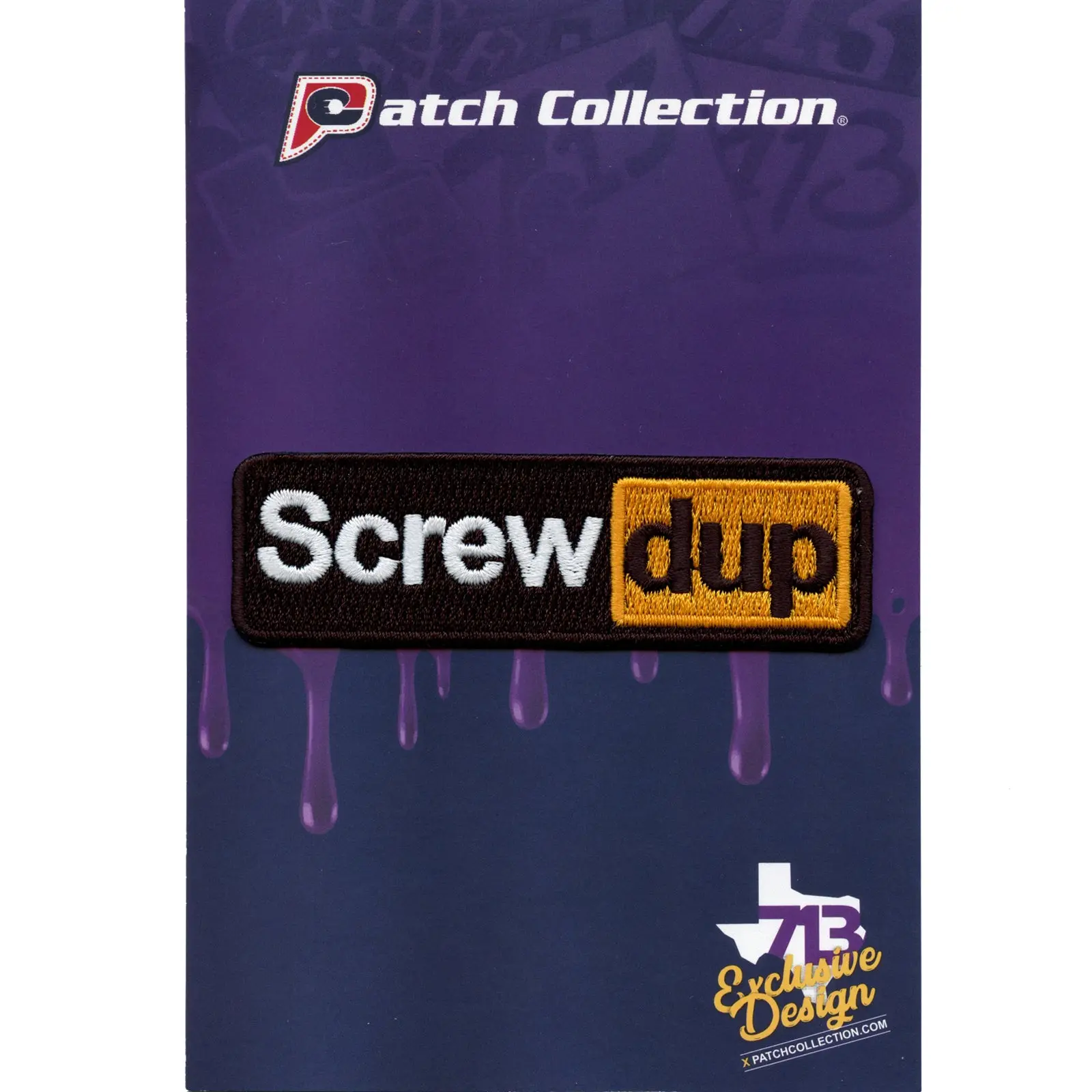 ScrewDup Website Hub Parody Logo Embroidered Iron On Patch
