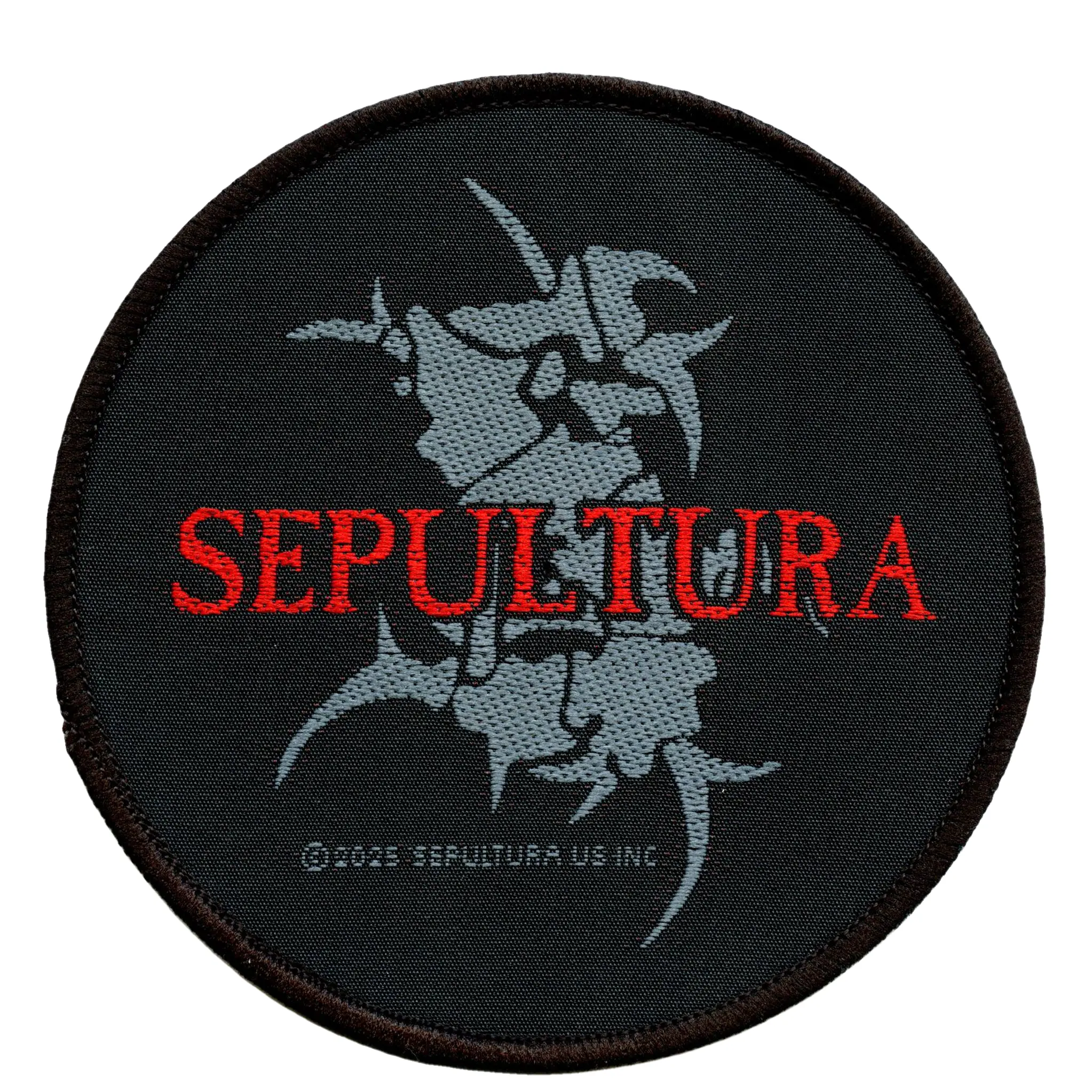 Sepultura Round Logo Patch Tribal S Heavy Metal Band Woven Sew On