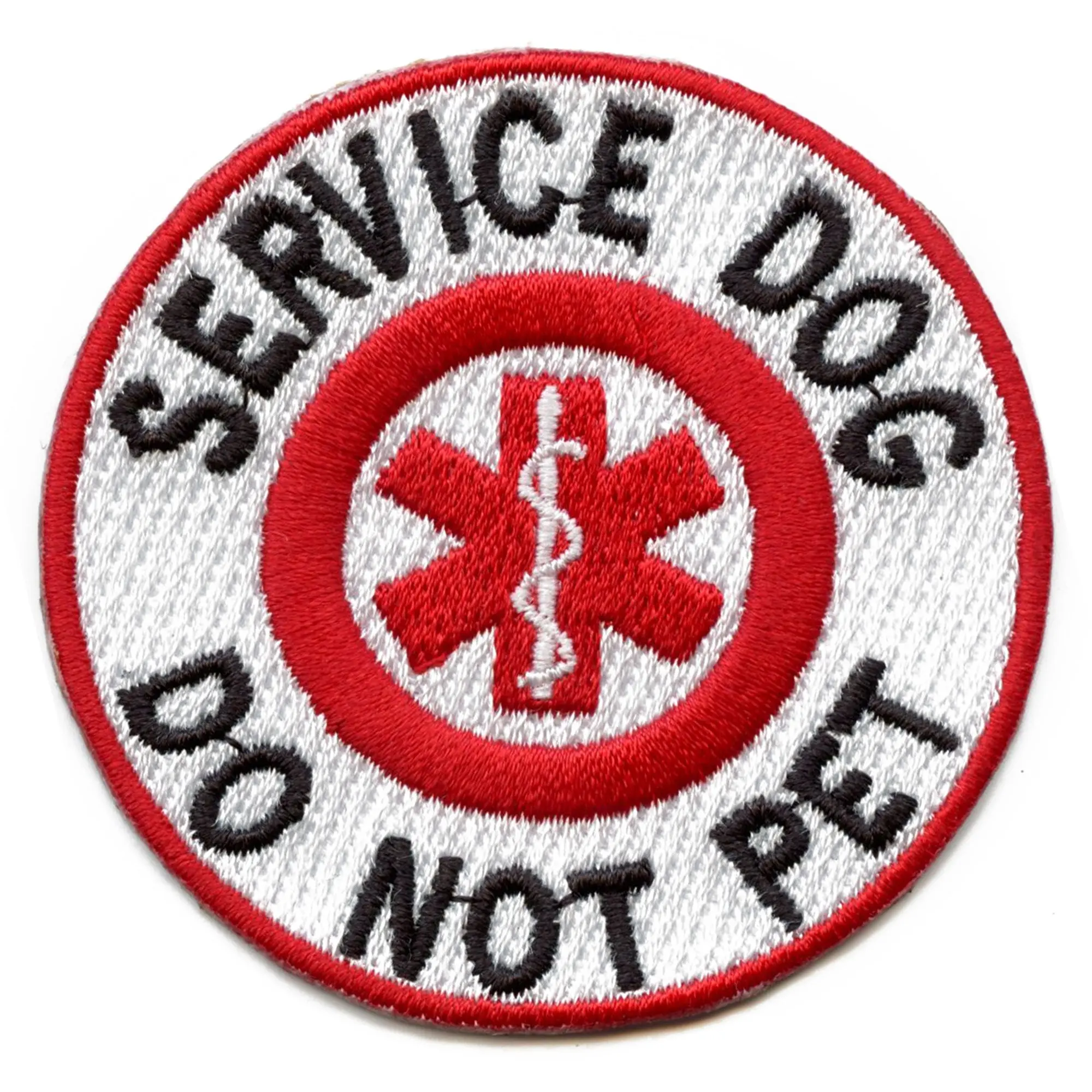 Service Dog Patch Do Not Pet Embroidered Iron On