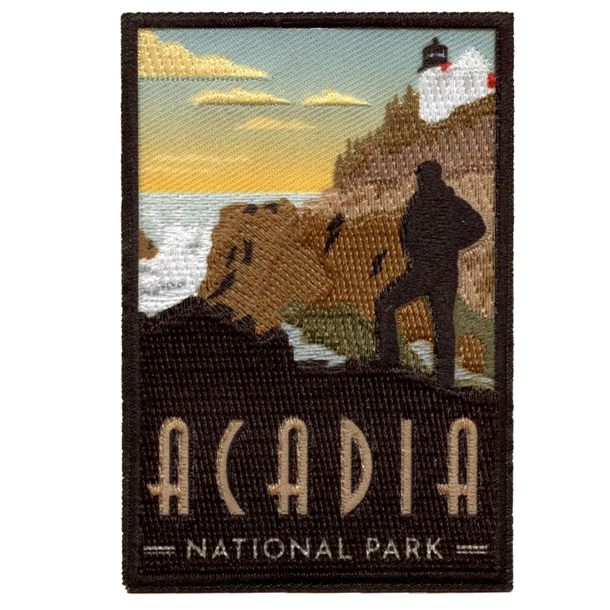 Acadia Cliff Patch National Park Hike Sublimated Iron On
