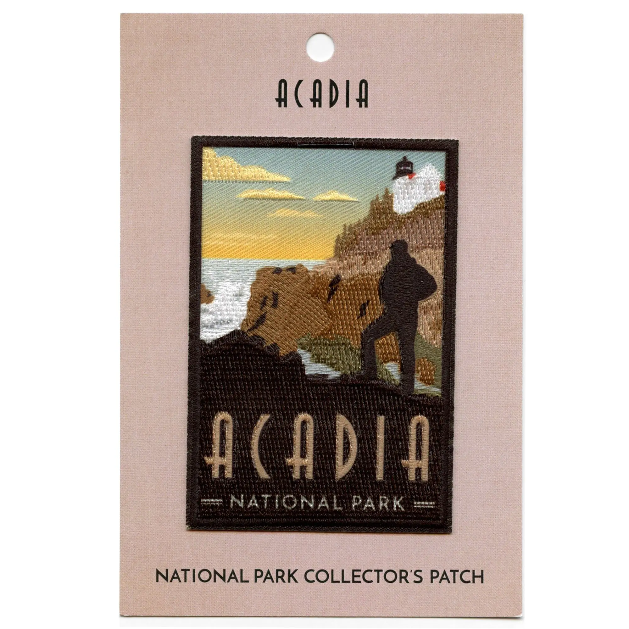 Acadia Cliff Patch National Park Hike Sublimated Iron On - Image 2