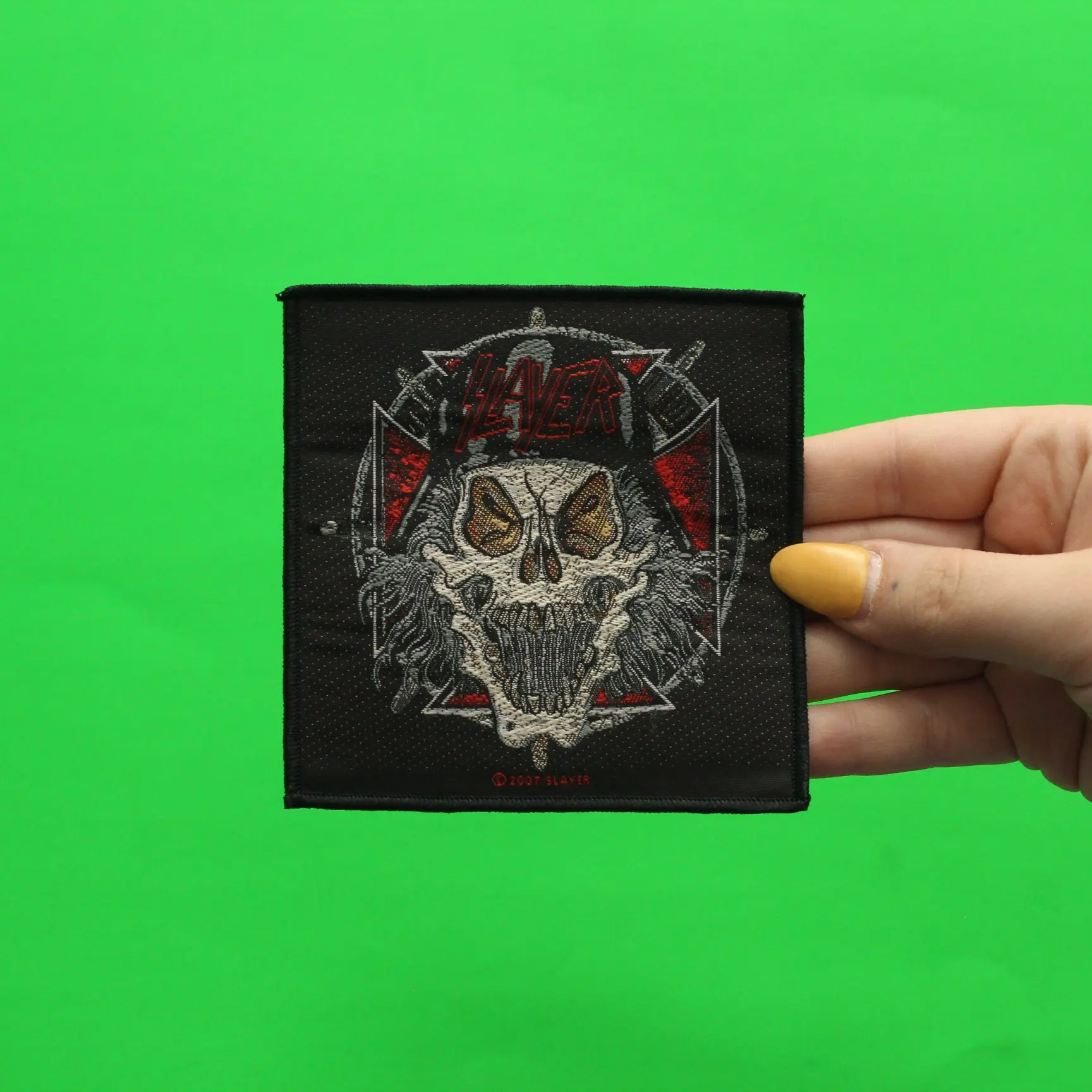 Slayer Slaytanic Wehrmacht Woven Sew On Patch - Image 2