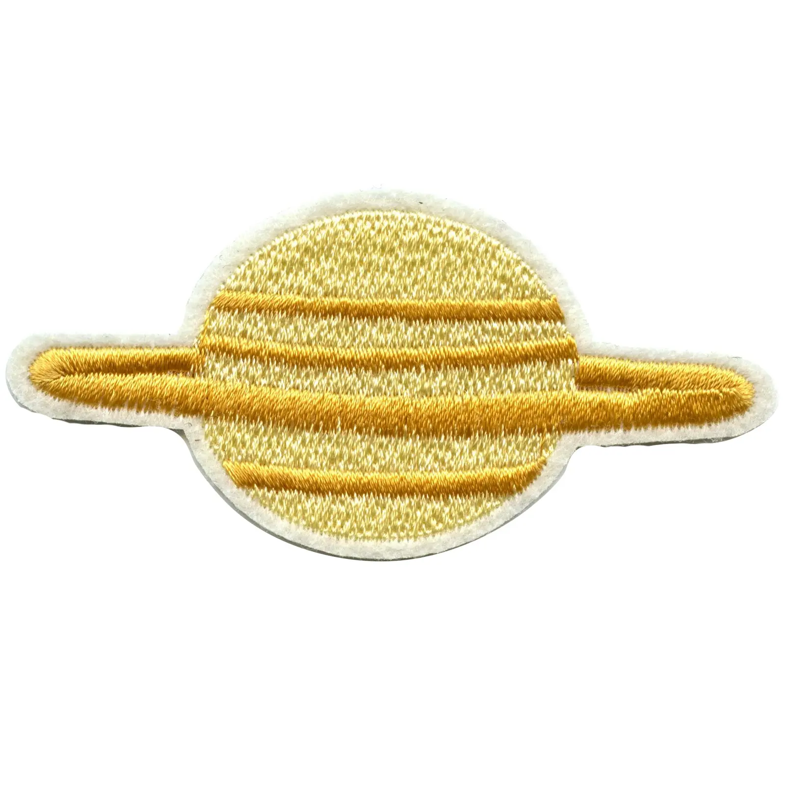 Small Planet Saturn Embroidered Iron On Patch