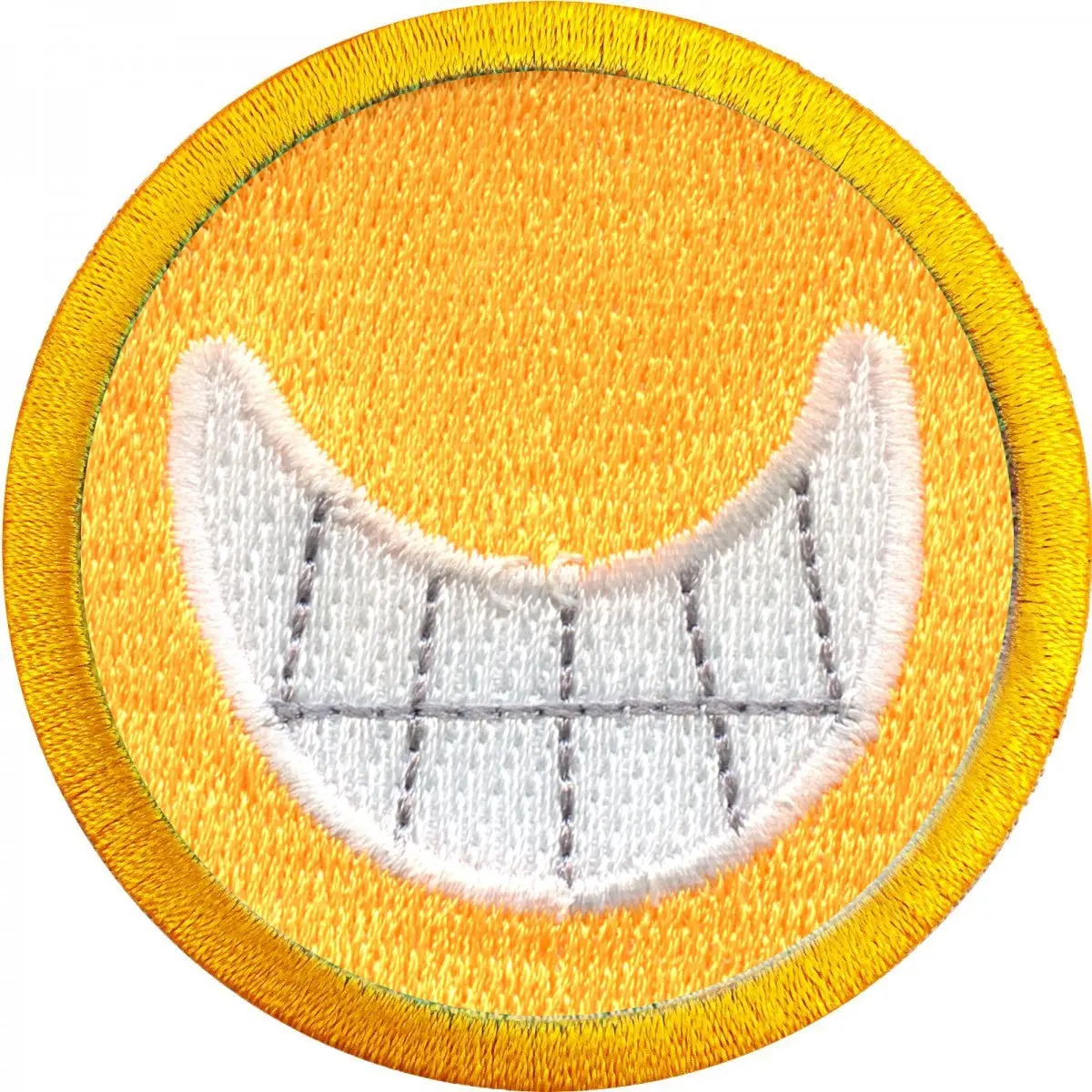 Smiling Merit Badge Embroidered Iron-on Patch