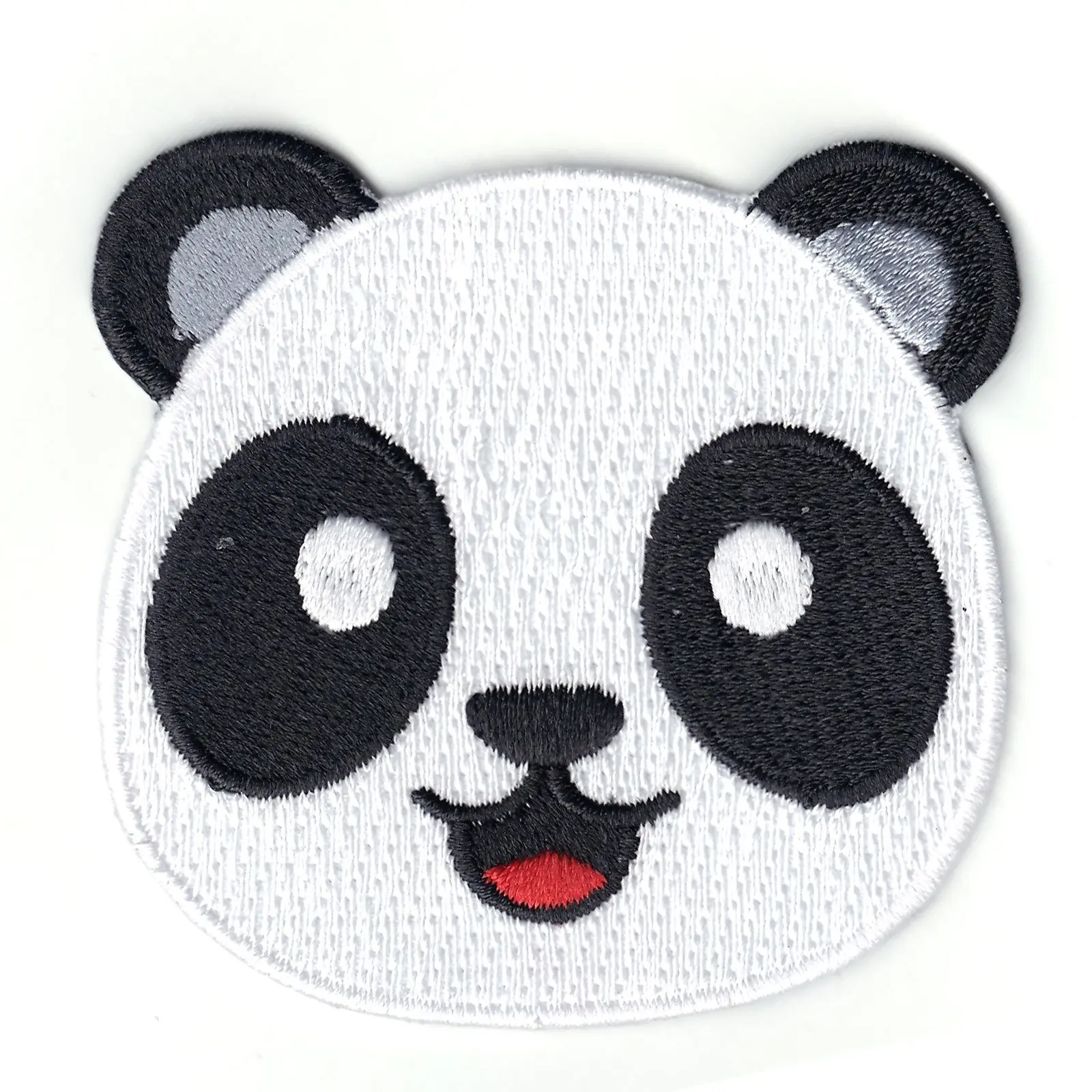 Smiling Panda Iron On Patch