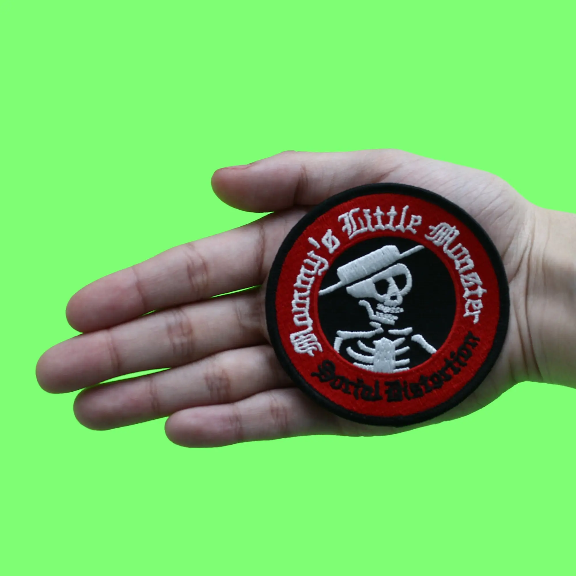 Social Distortion Logo Patch Little Monster Rock Embroidered Iron On - Image 2