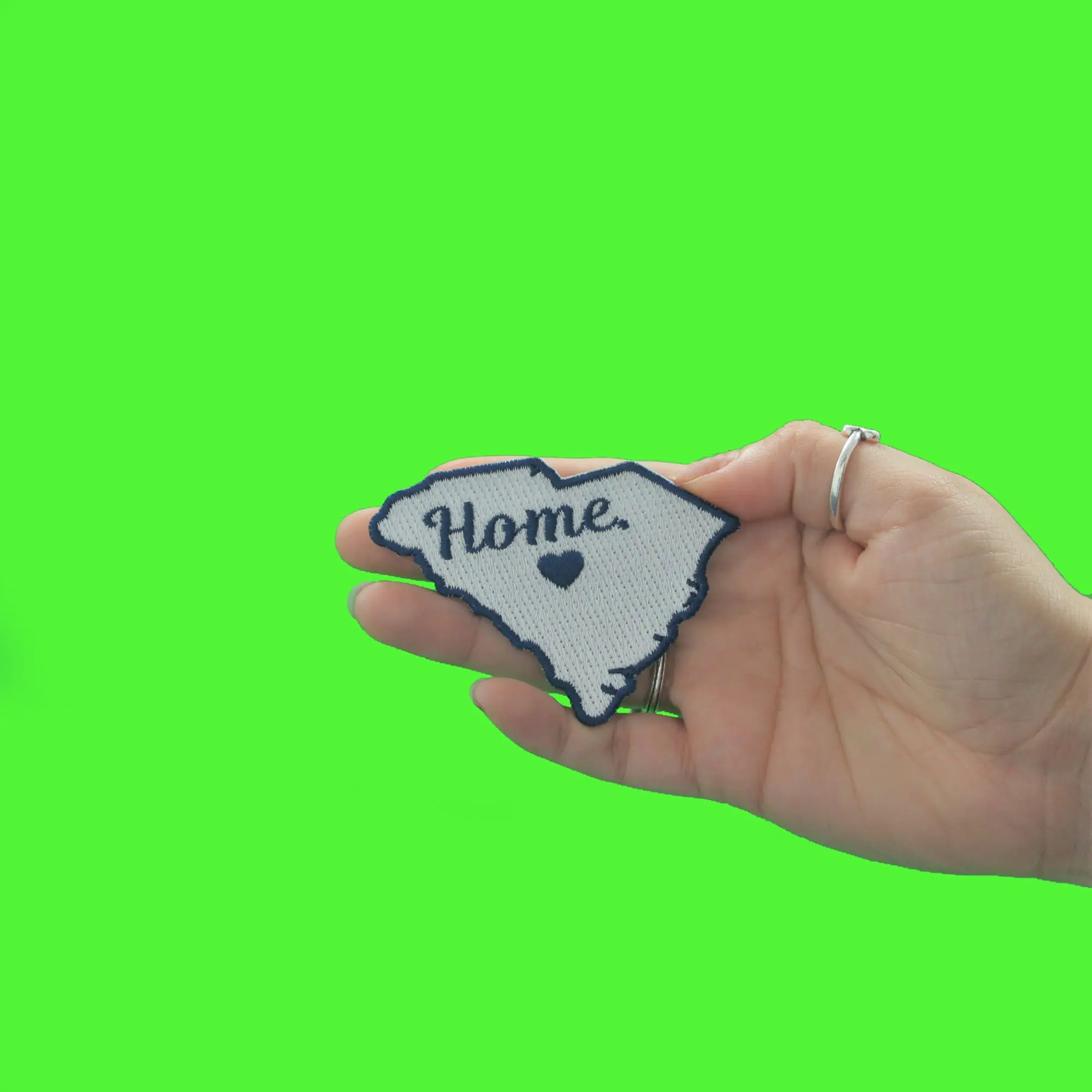 South Carolina Home State Embroidered Iron On Patch - Image 2