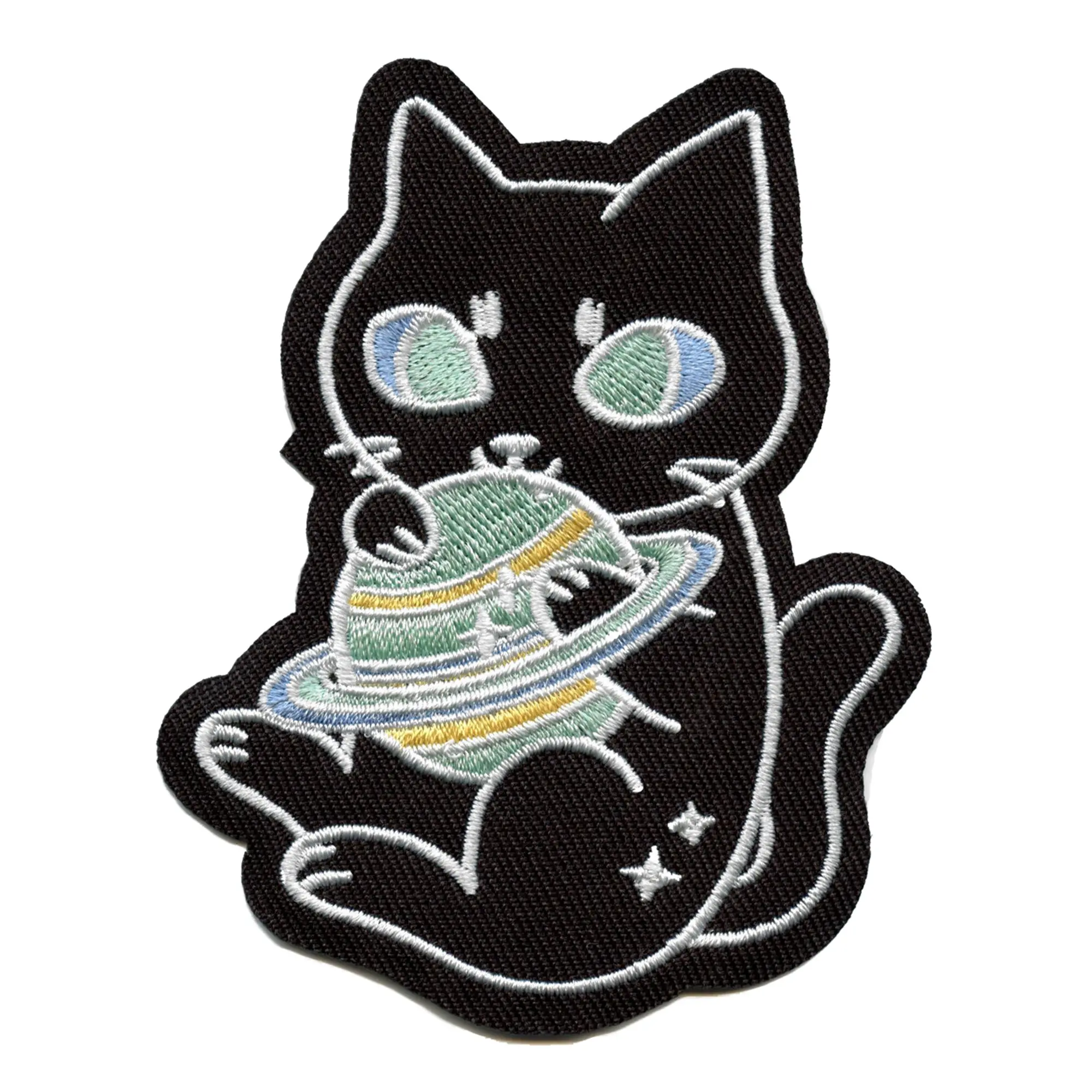 Space Now Kitty Patch Cute Alien Embroidered Iron On