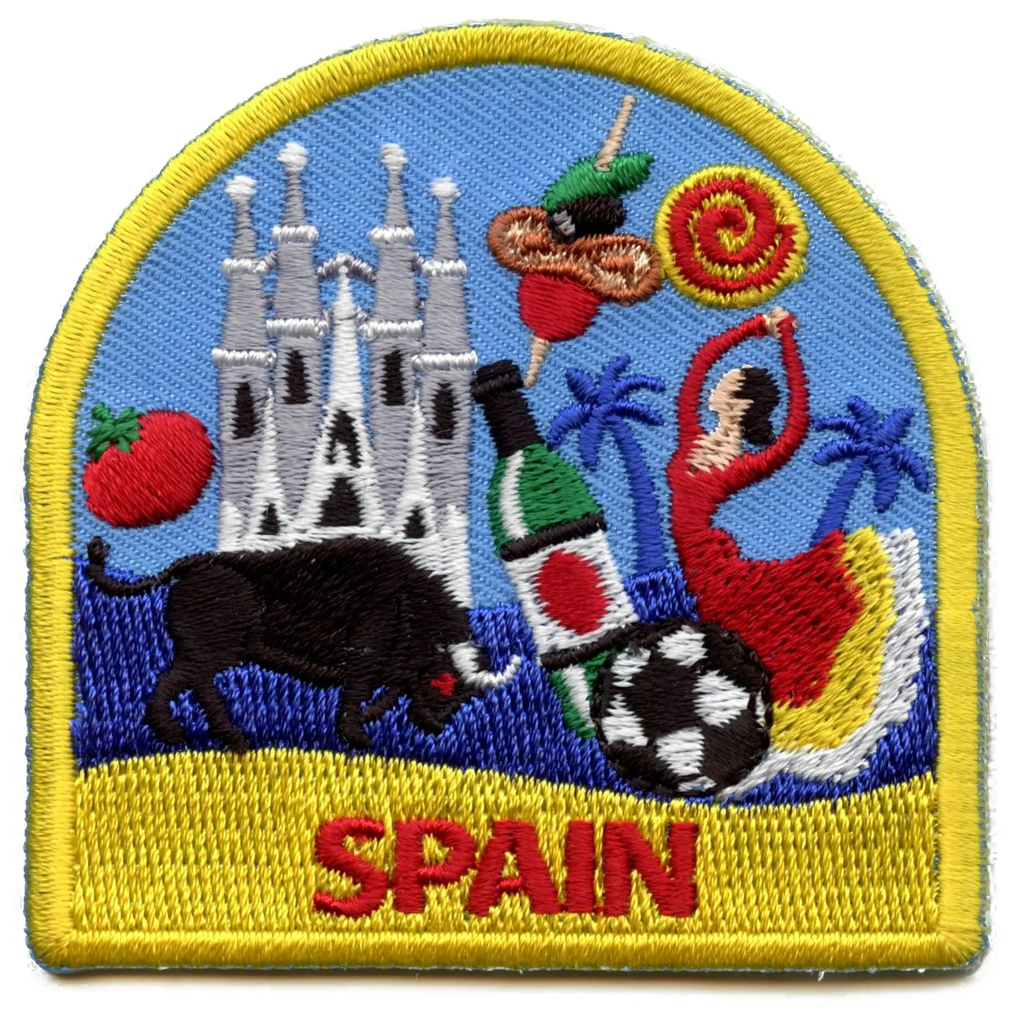 Spain World Showcase Travel Patch Souvenir History Vacation Embroidered Iron On