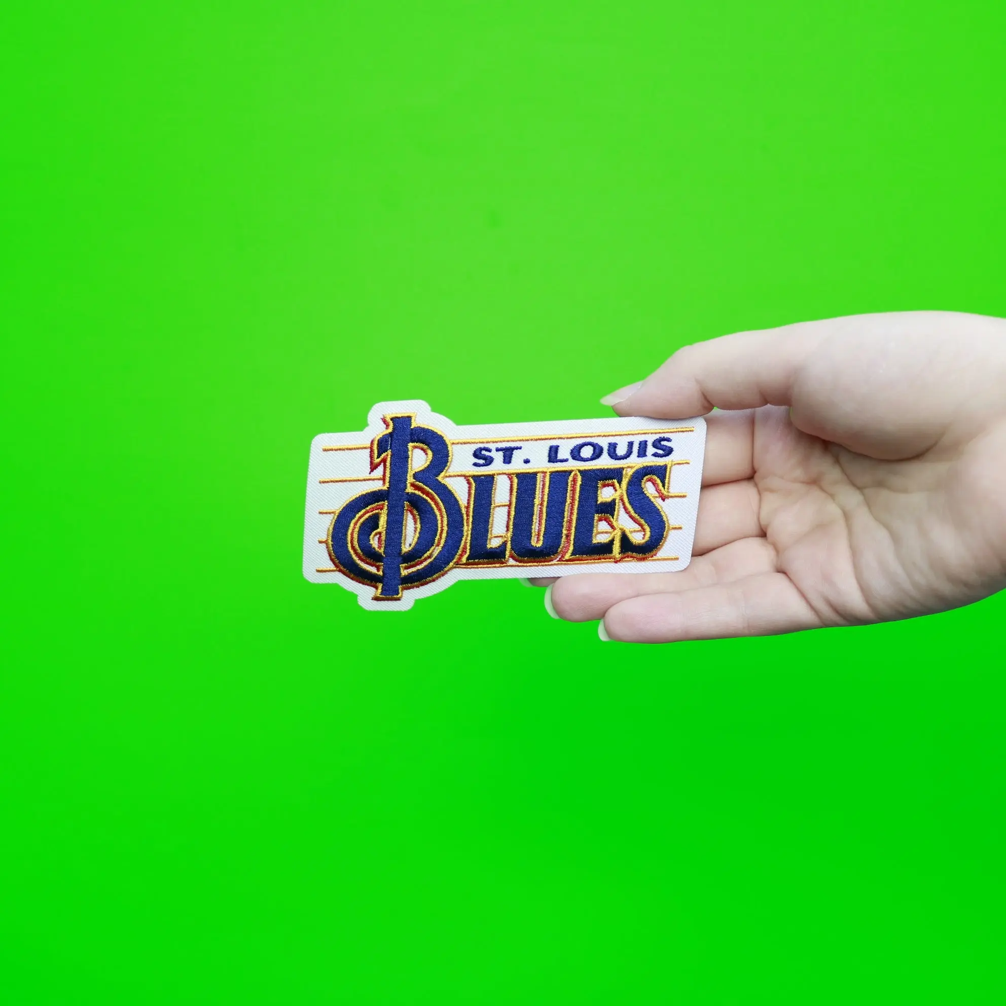 St. Louis Blues Secondary Team Retro Music Notes Logo Patch - Image 2
