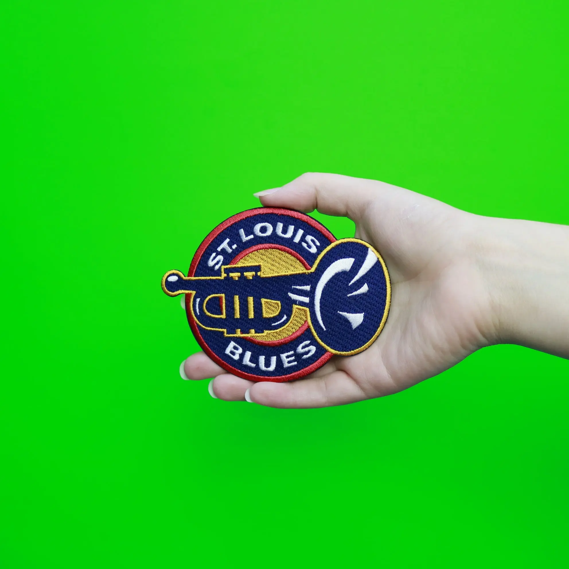 St. Louis Blues Secondary Team Trumpet Logo Patch - Image 2