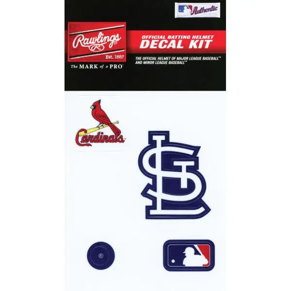 St Louis Cardinals MLB Batting Helmet Decal Kit