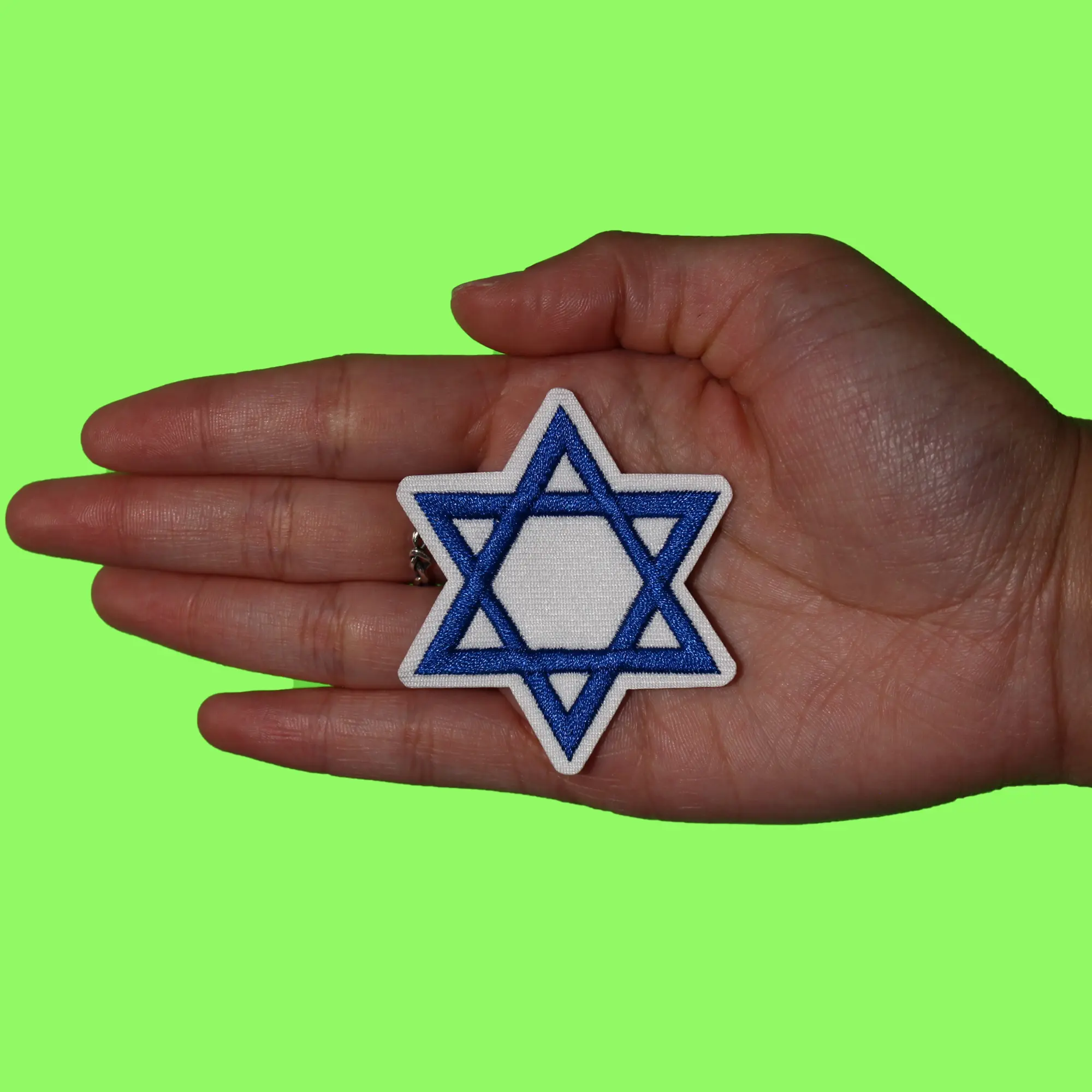 Star Of David Patch Jewish Religion Symbol Embroidered Iron On Patch - Image 2