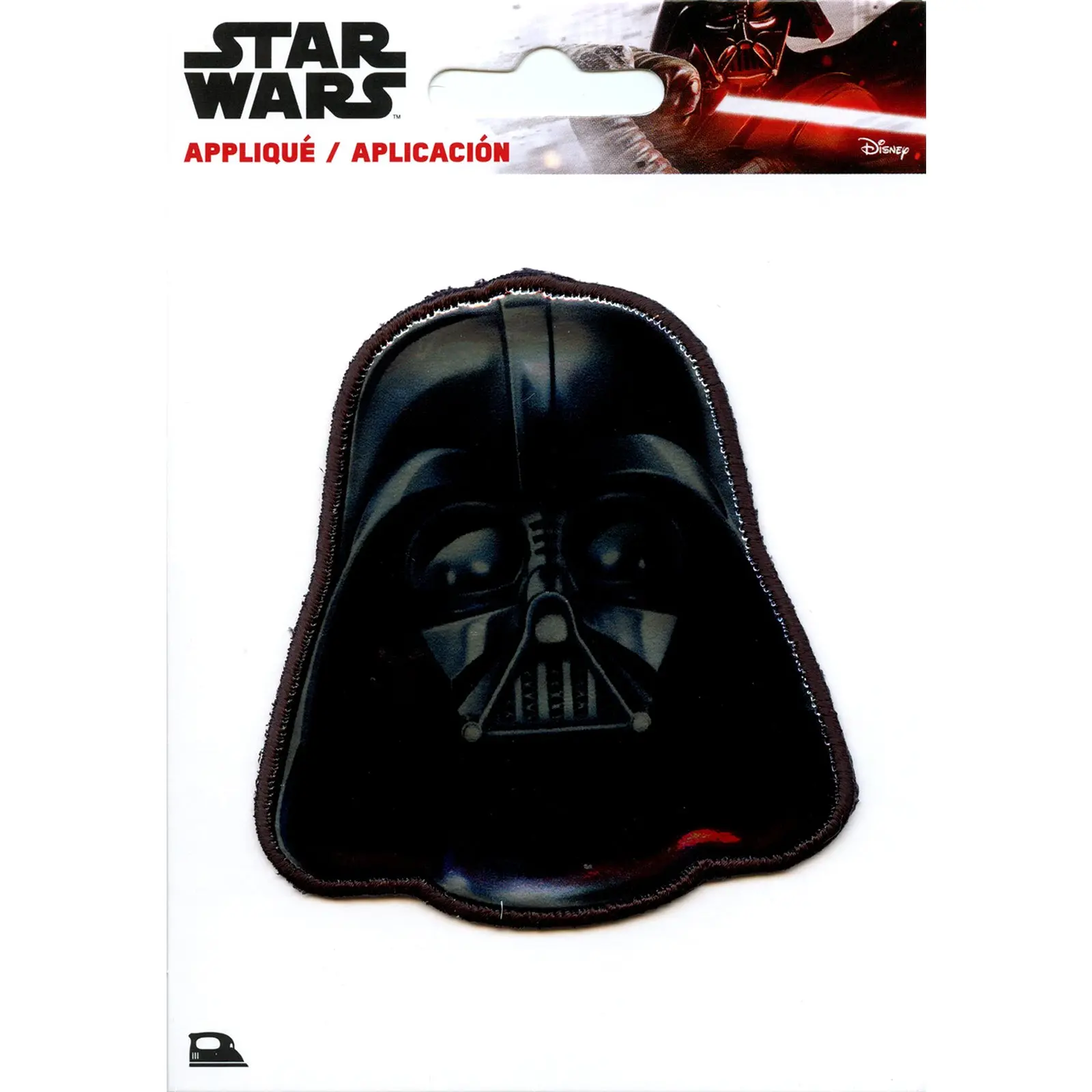Star Wars Darth Vader Reflective Iron on Applique Patch - Image 2