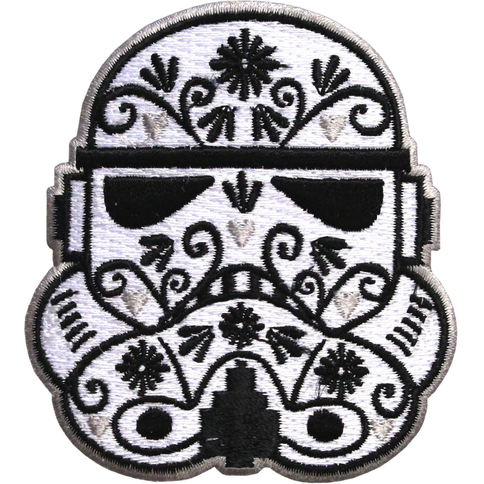 Star Wars Official Stormtrooper Helmet Iron On Patch (Alt)