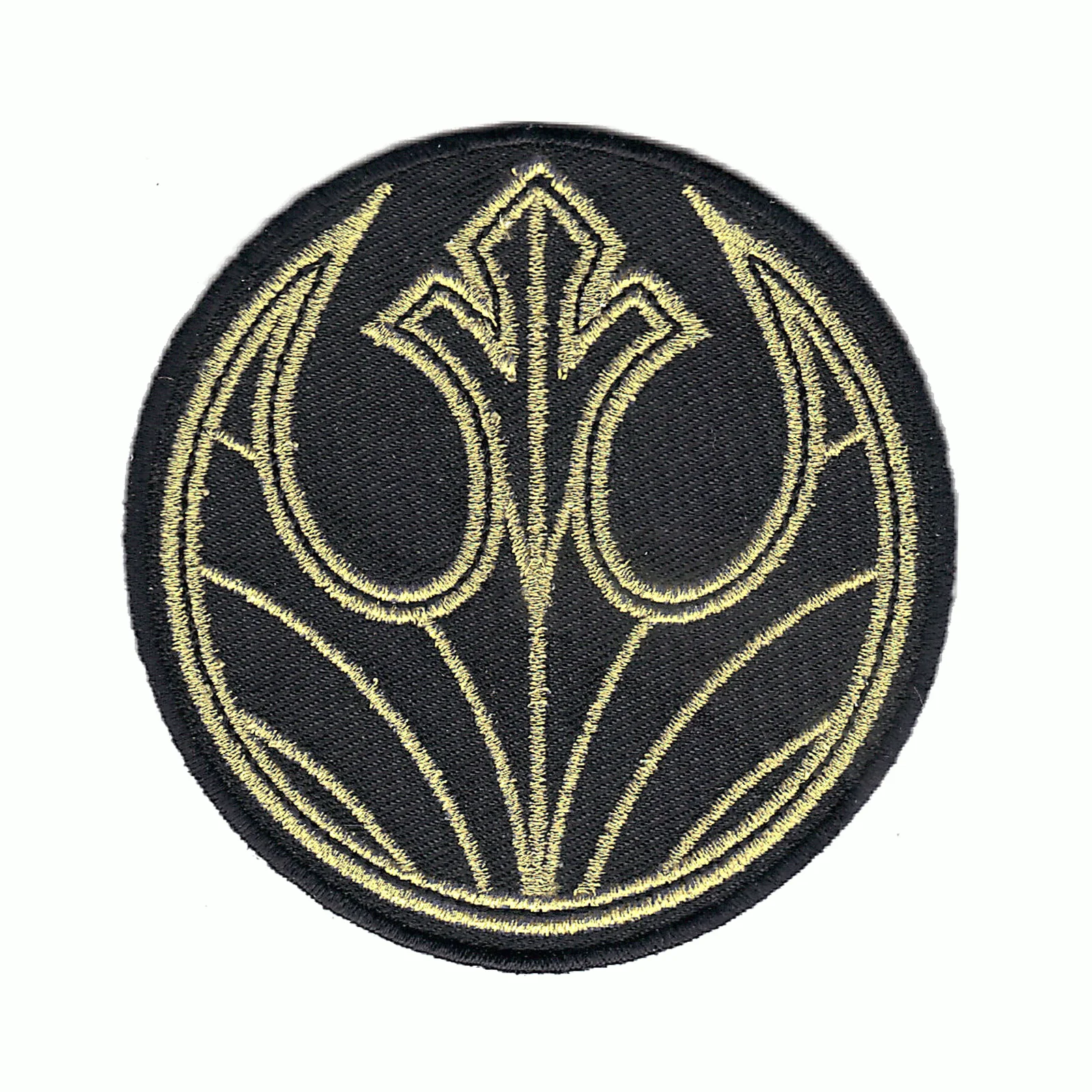 Star Wars The Last Jedi Golden Rebel Force Logo Iron On Patch