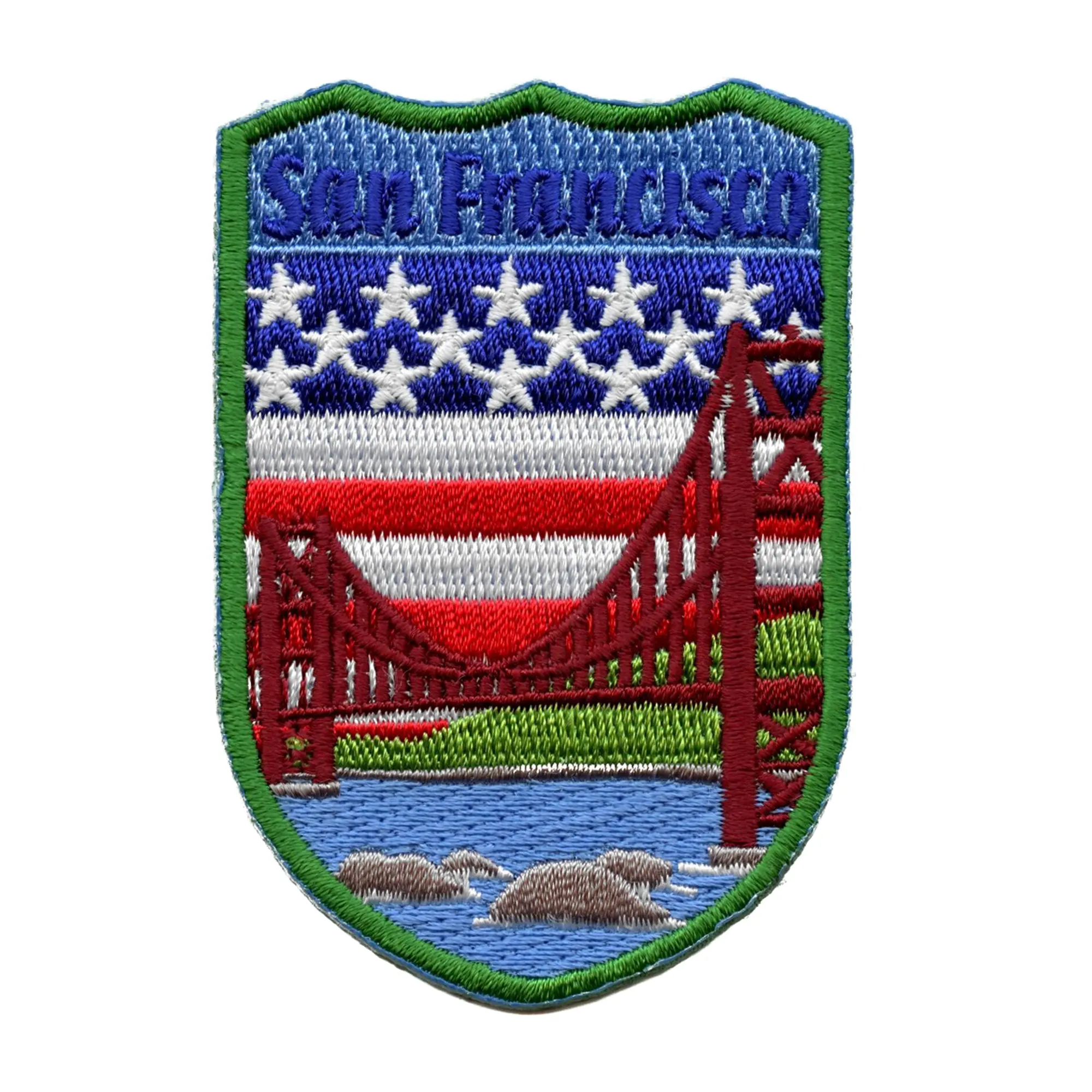 San Francisco California City Tourist Patch World Travel Badge Embroidered Iron On