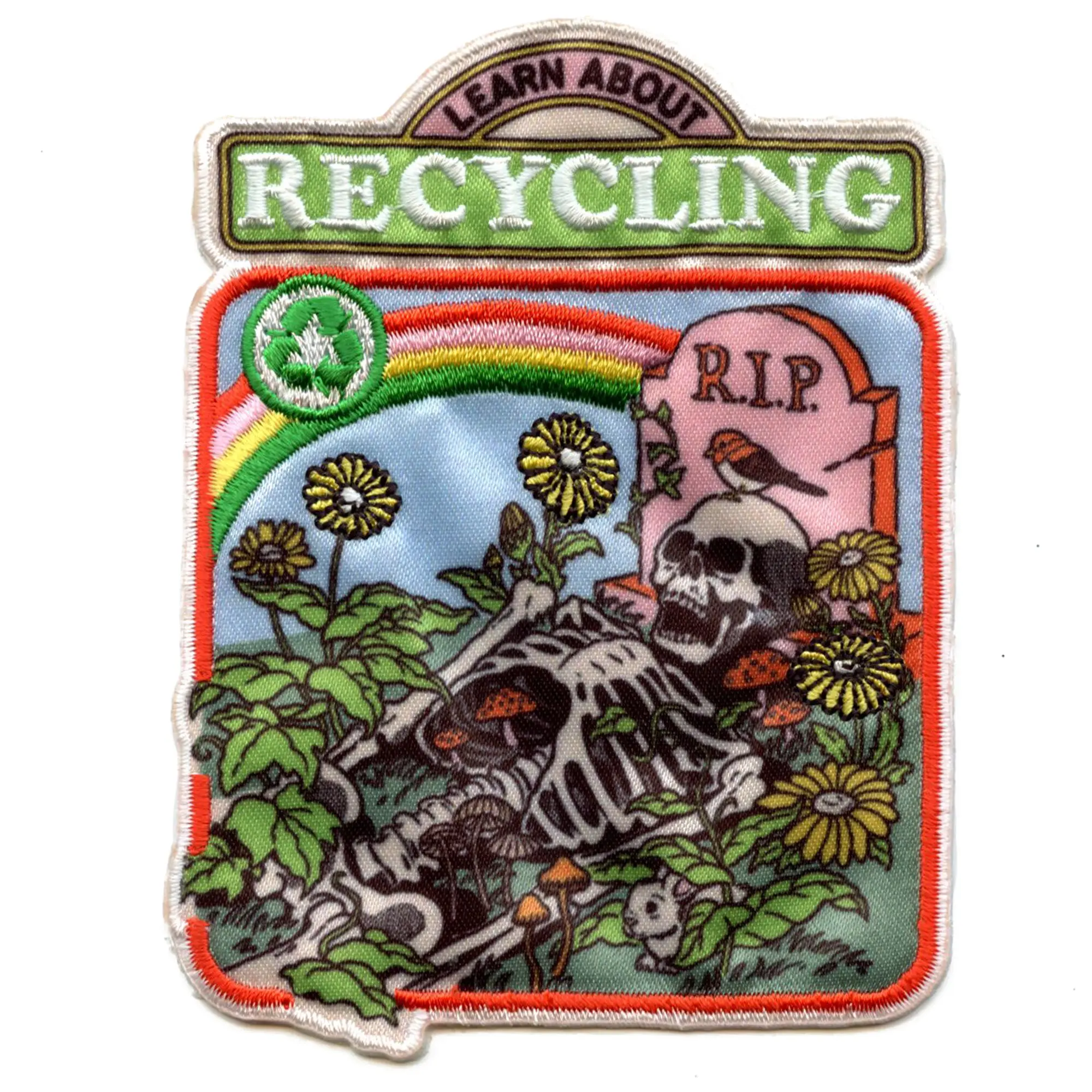 Steven Rhodes Rotten Corpse Patch Learning About Recycling Sublimated Embroidery Iron-On