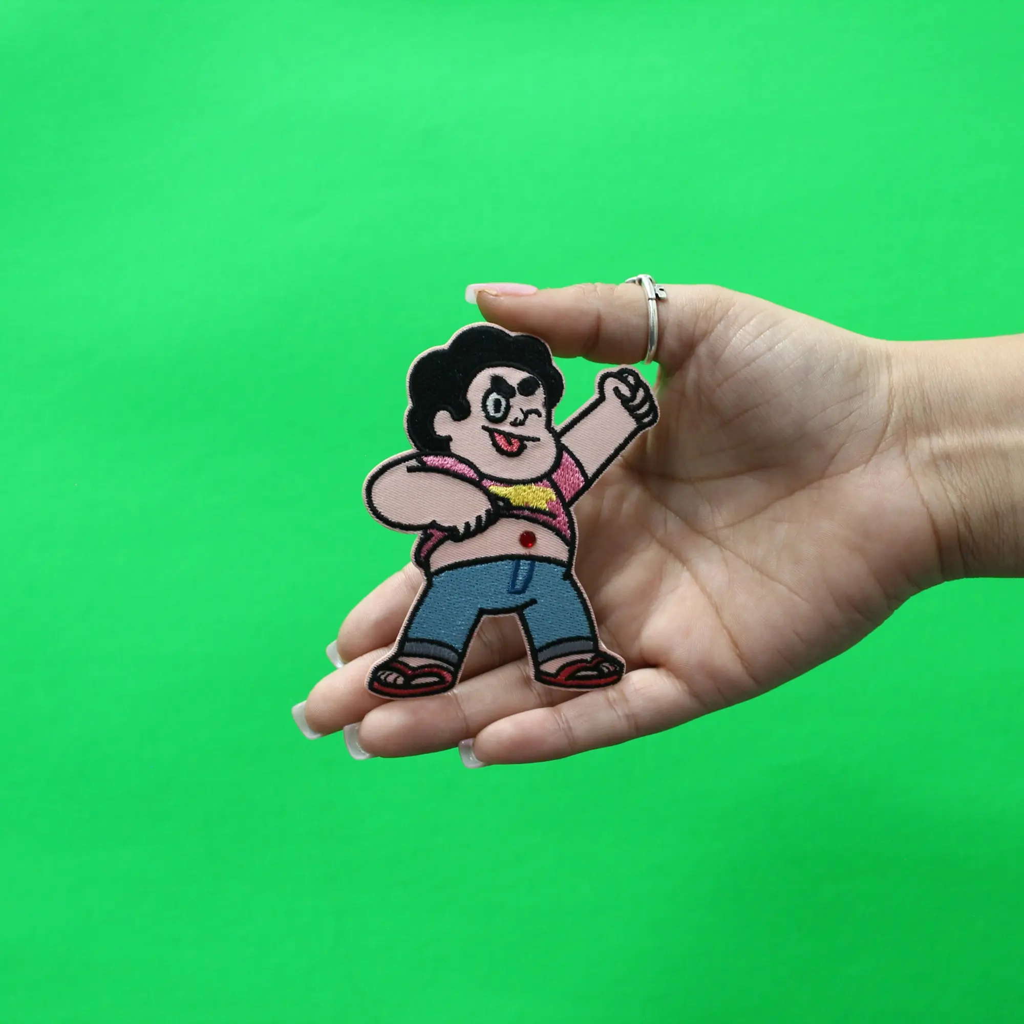 Steven Universe Steven Winking Patch Crystal Gems Cartoon Embroidered Iron On - Image 2