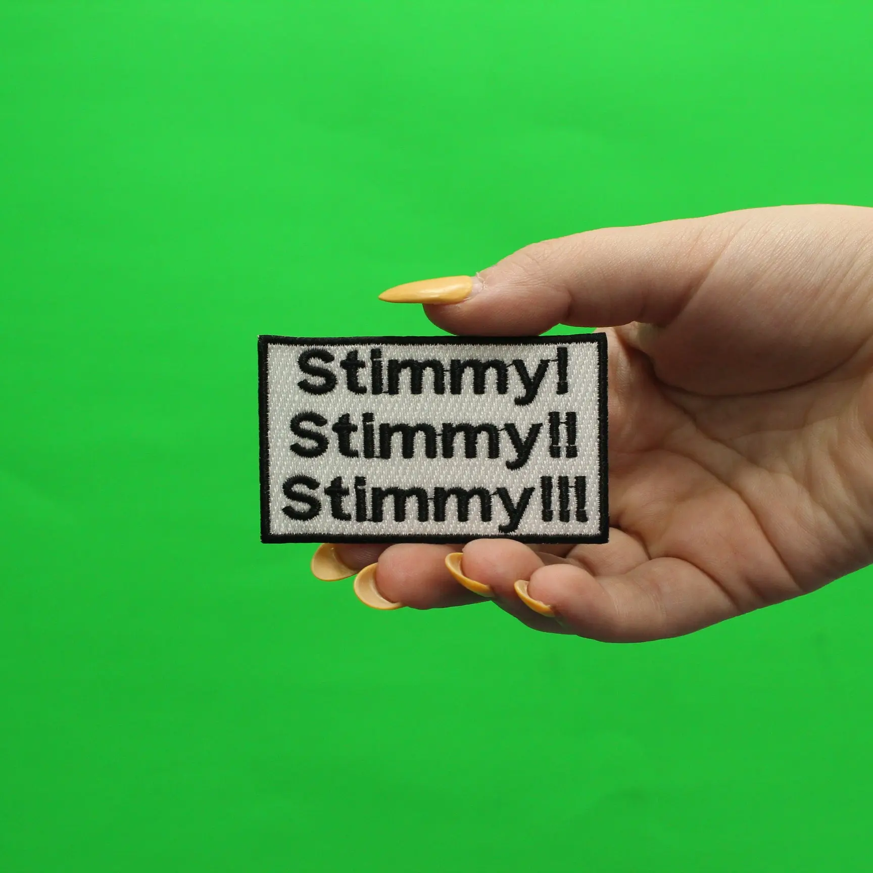 Stimmy Stimmy Stimmy Embroidered Iron On Patch - Image 2