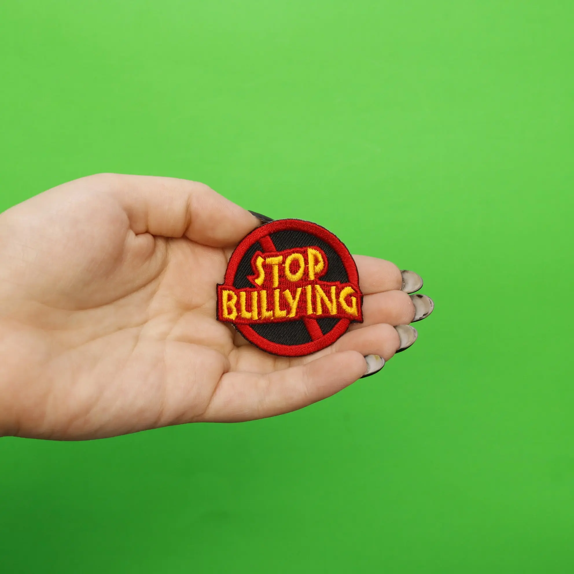 Stop Bullying Embroidered Iron On Patch - Image 2