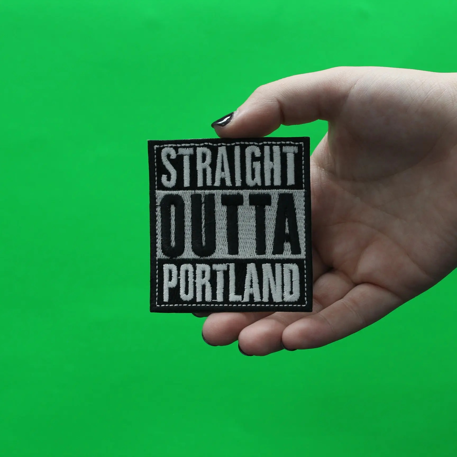 Straight Outta Portland Embroidered Iron On Patch - Image 2