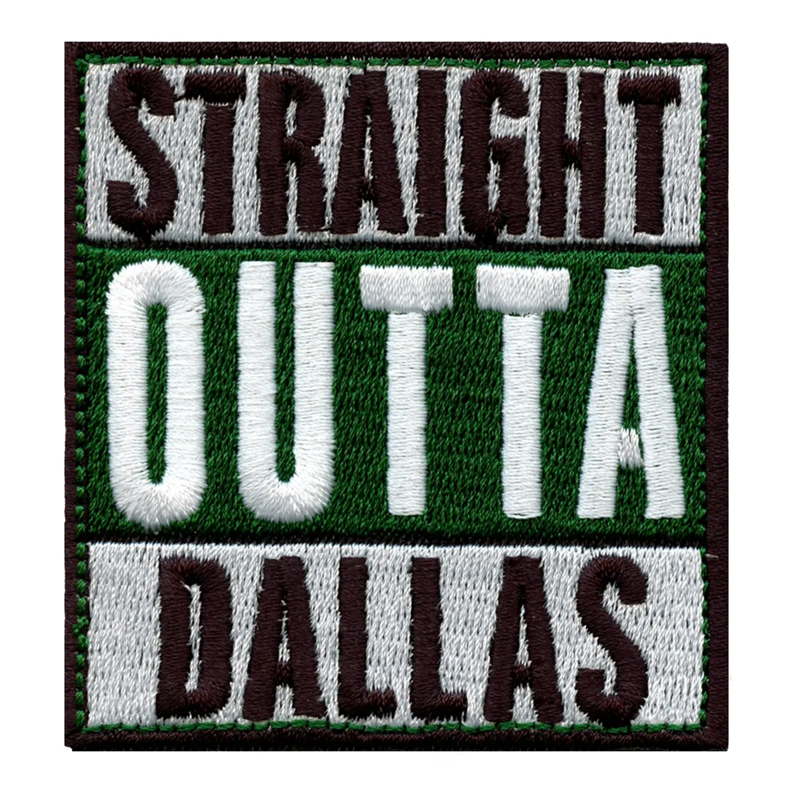 Straight Outta Dallas Embroidered Iron On Patch - Image 3