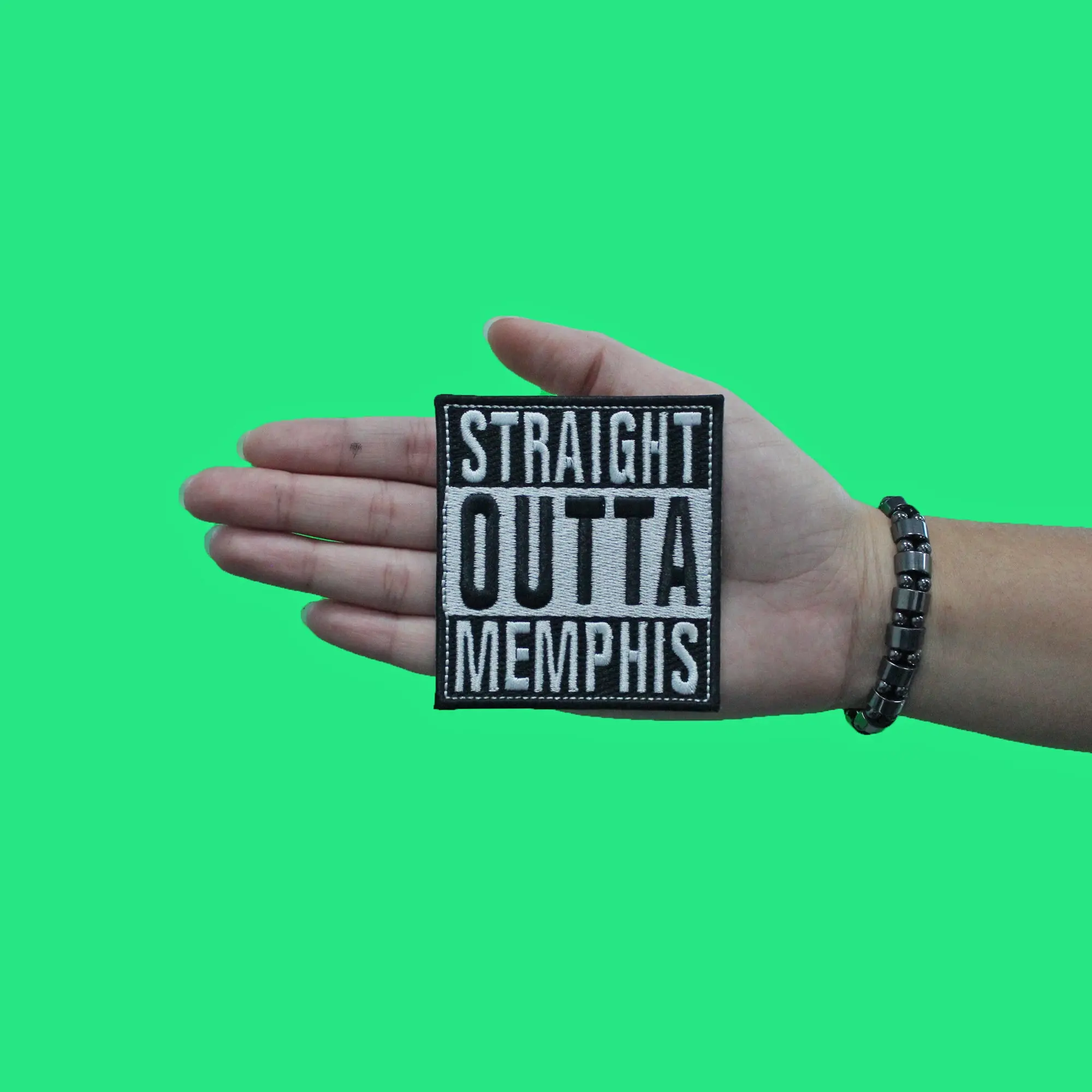 Straight Outta Memphis Patch Embroidered Iron On - Image 2