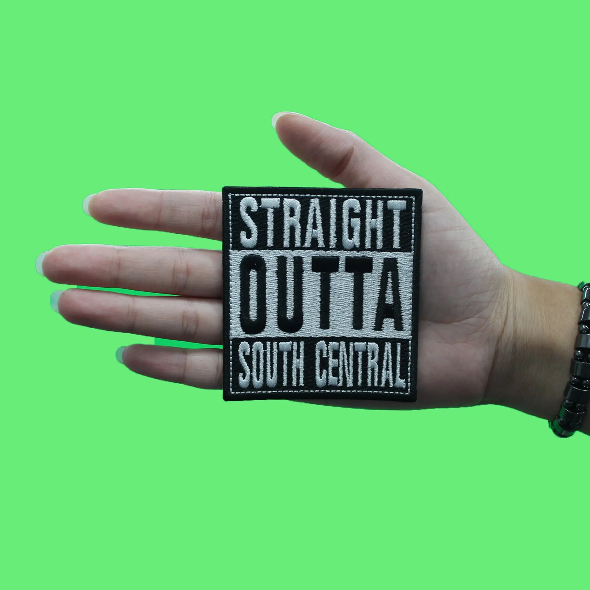 Straight Outta South Central Patch Los Angeles Travel Embroidered Iron On - Image 2