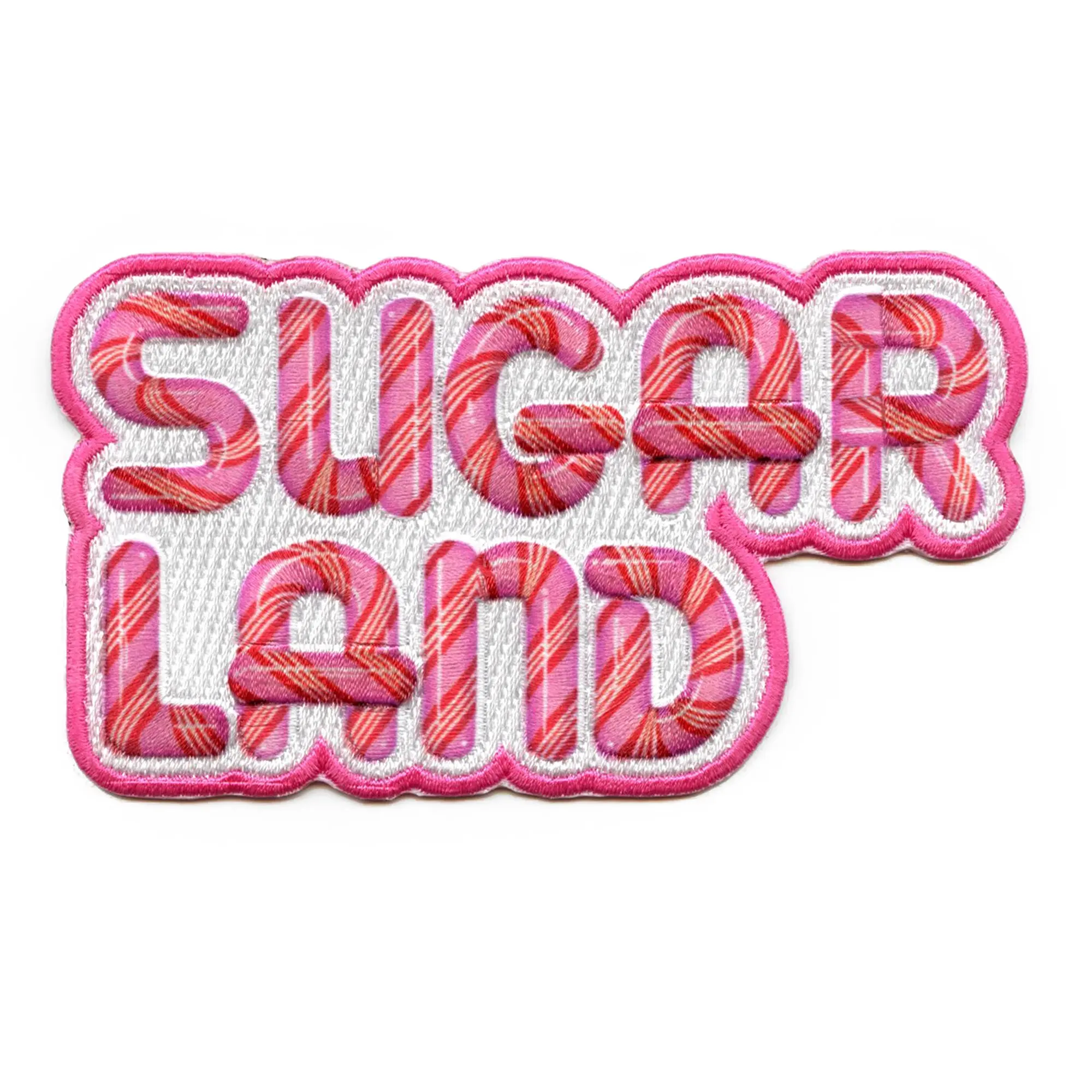 Sugar Land Candy Caine Patch Houston Neighborhoods Embroidered Iron On - Image 2