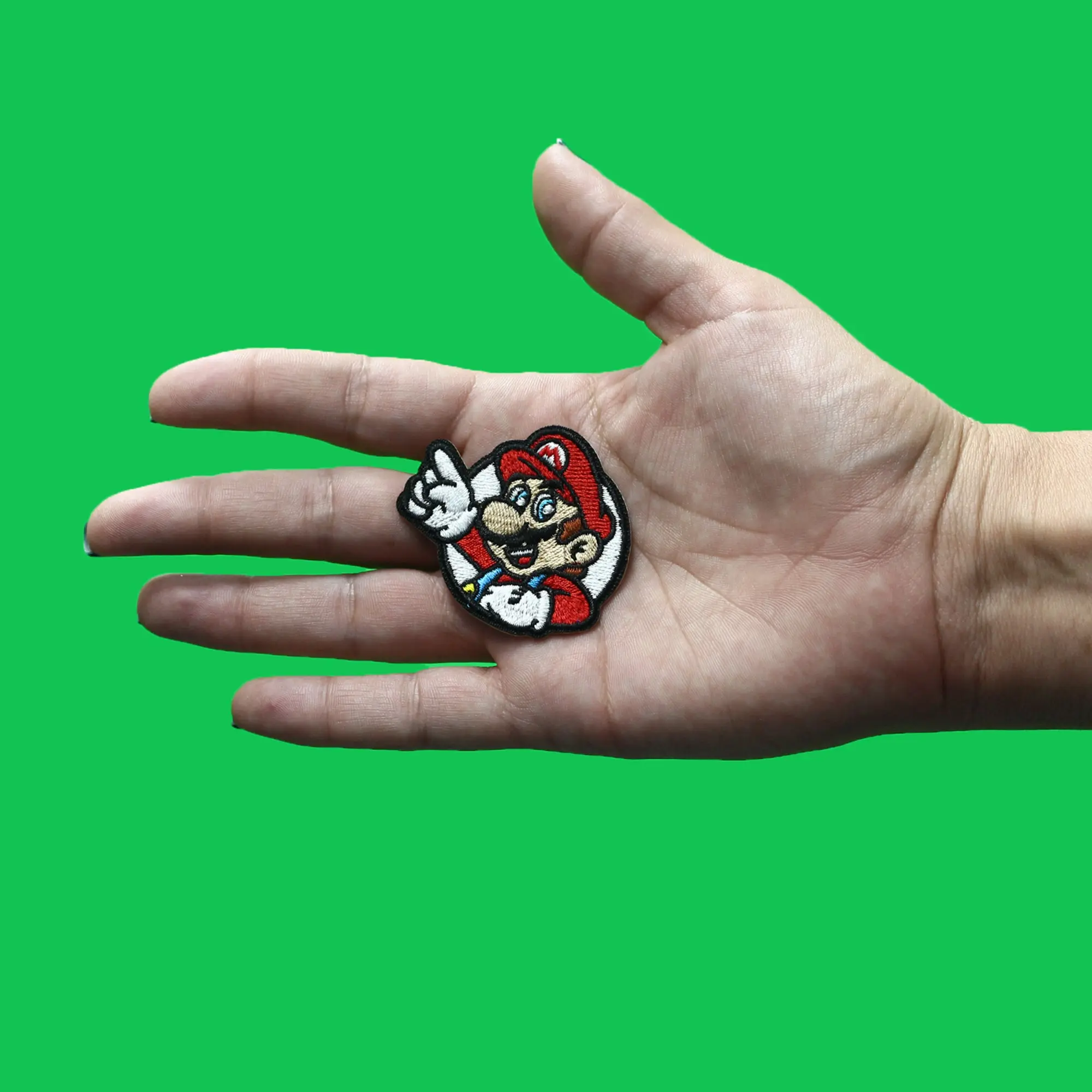 Super Mario Number One Patch Nintendo Smash Bros Embroidered Iron On - Image 2