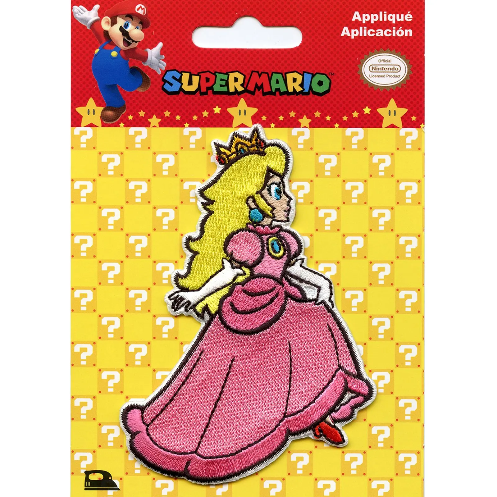 Nintendo Super Mario Game Princess Peach Iron On Patch - Image 2