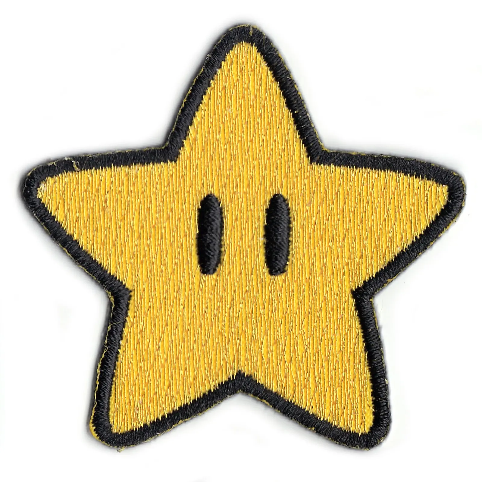 Nintendo Super Mario Game Super Star Power Up Iron On Patch