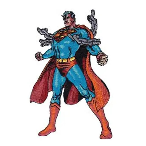 Superman Breaking Chains Patch DC Comics Embroidered Iron