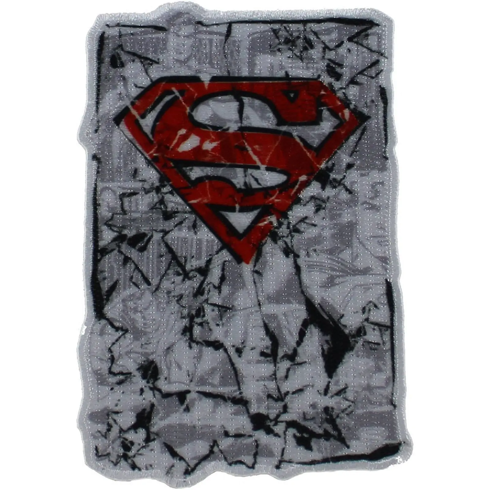 Superman Cracked Logo Iron OnPatch
