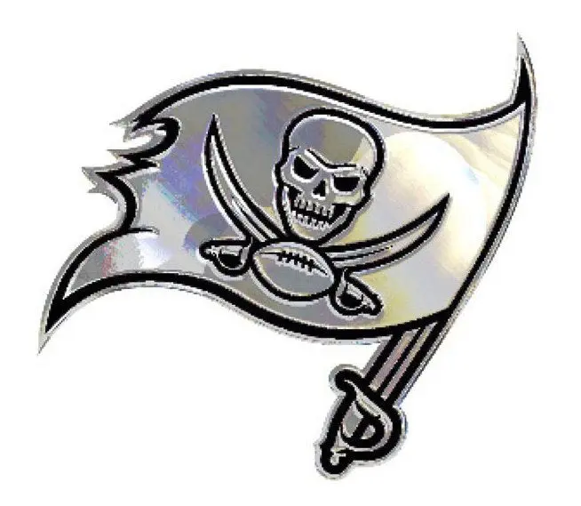 Tampa Bay Buccaneers Logo Premium Solid Metal Chrome Plated Car Auto Emblem