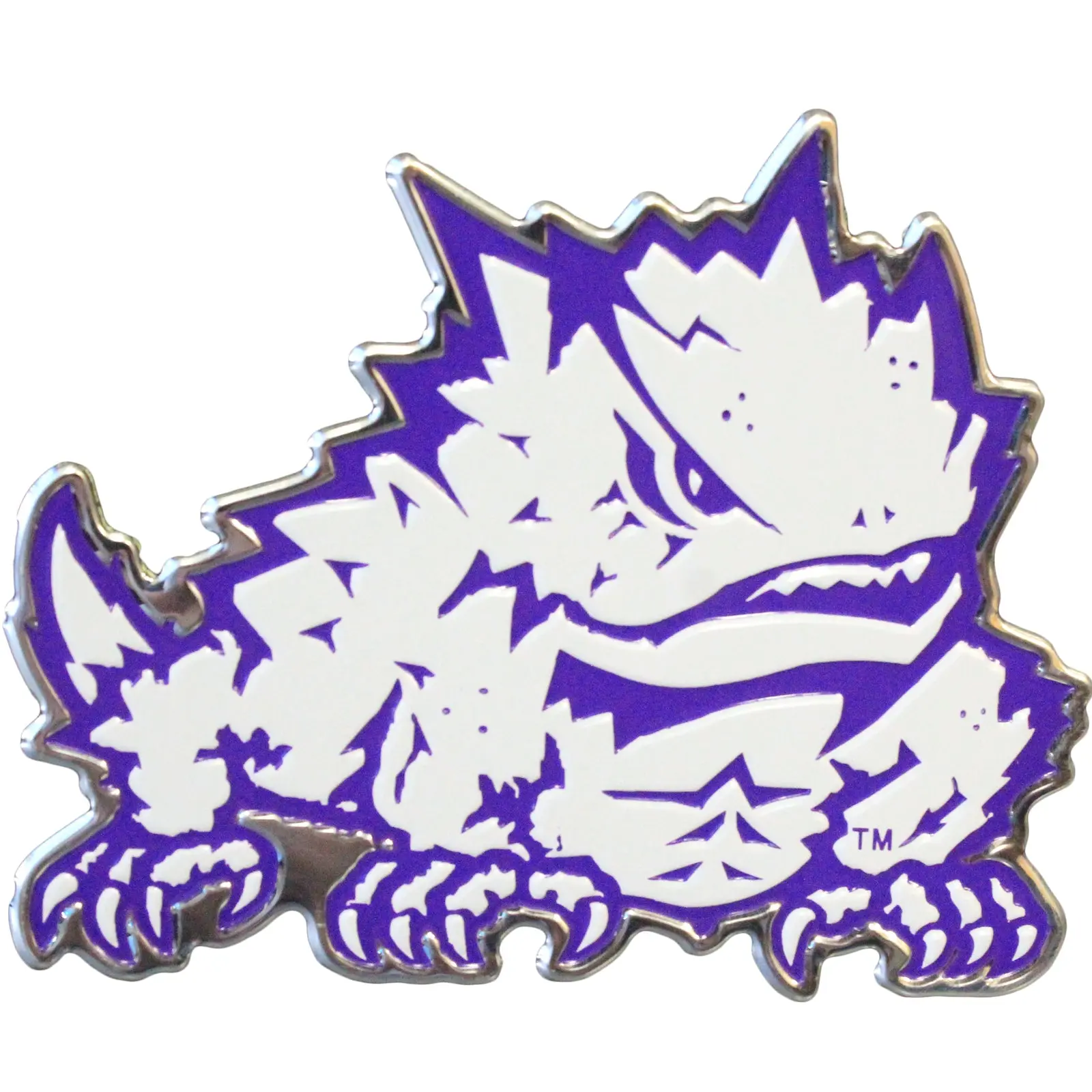 TCU Horned Frogs Aluminum Color Car Emblem