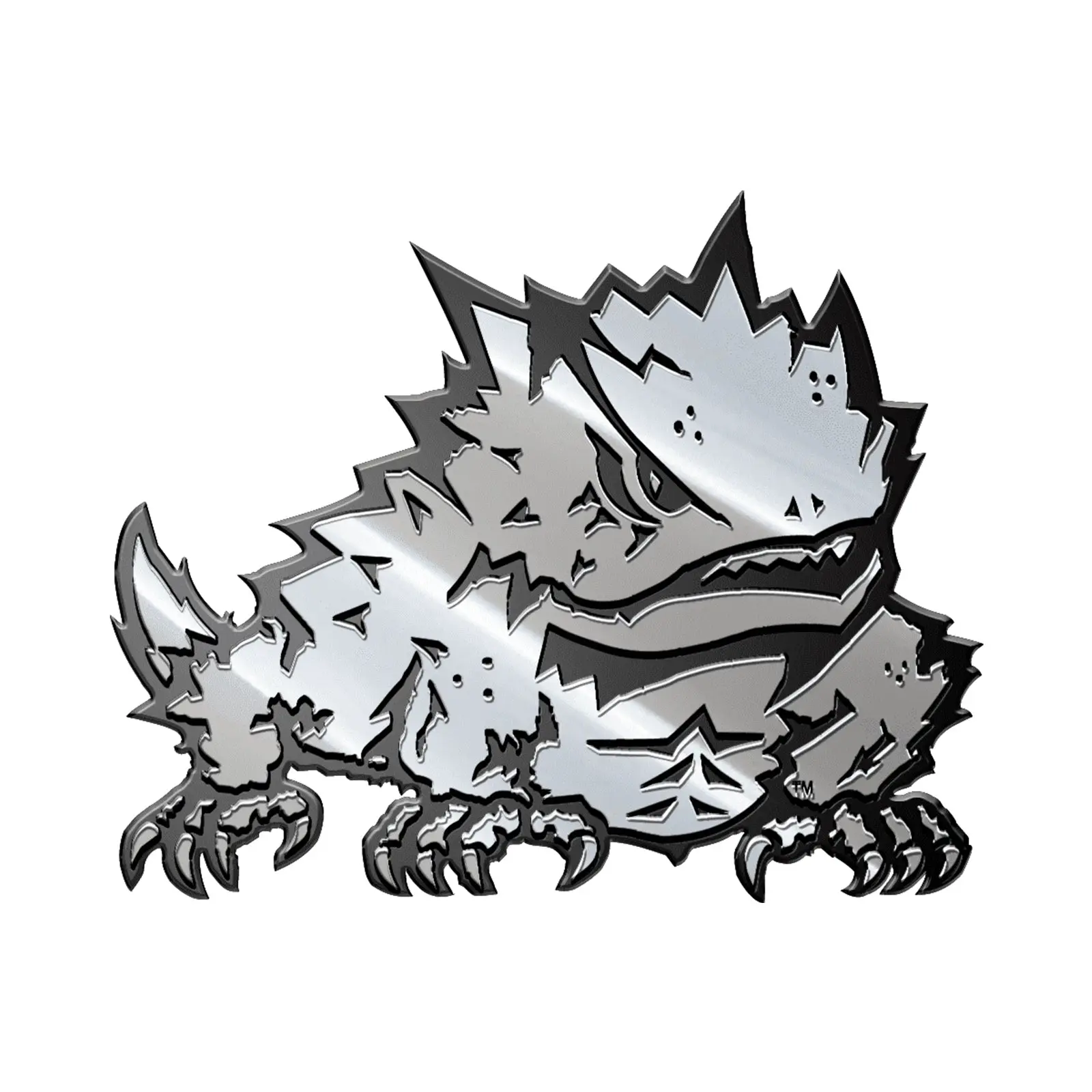TCU Horned Frogs Premium Solid Metal Chrome Plated Car Auto Emblem