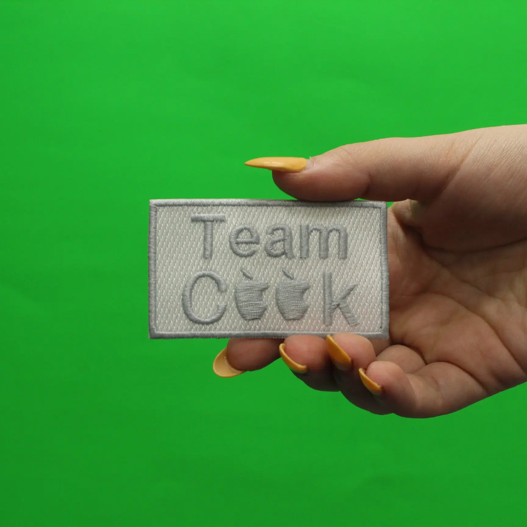 Team Cook Apples Box Logo Embroidered Iron On Patch - Image 2