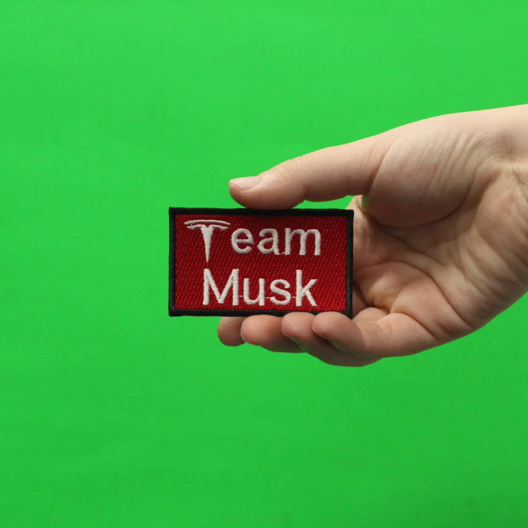 Team Musk Box Logo Embroidered Iron On Patch - Image 2