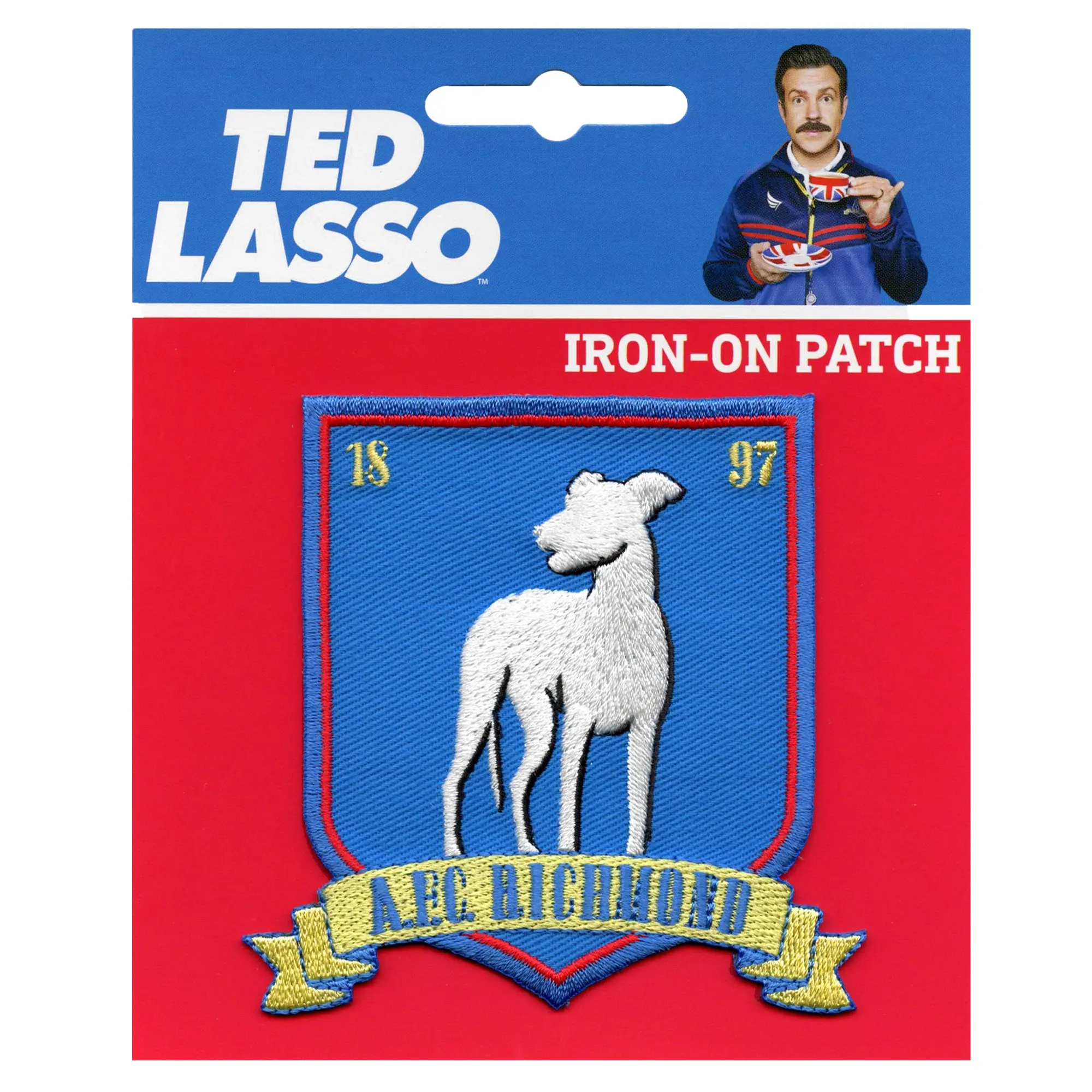 Ted Lasso AFC Richmond Patch Greyhound Soccer Team Embroidered Iron On - Image 2