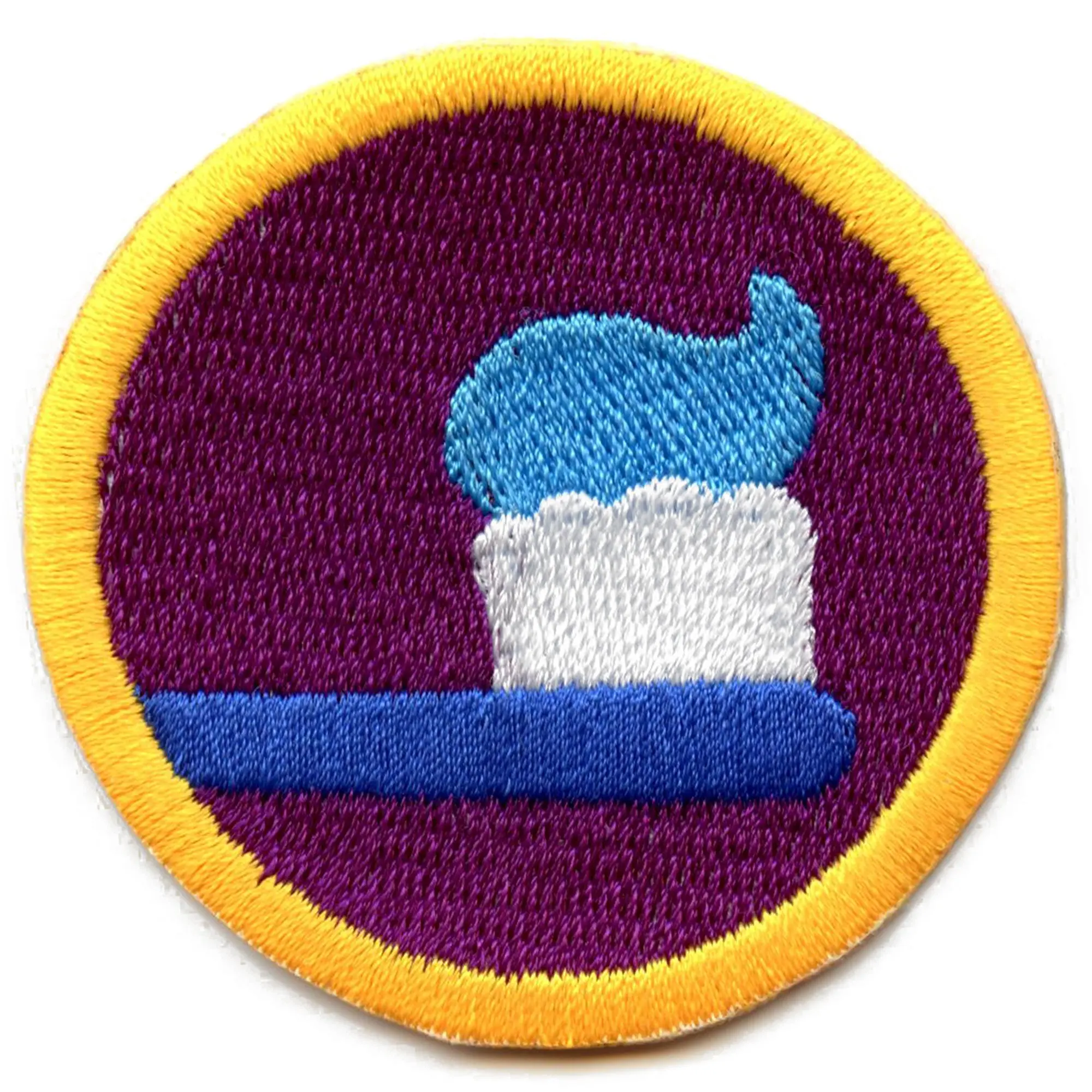 Teeth Brushing Merit Badge Embroidered Iron-on Patch
