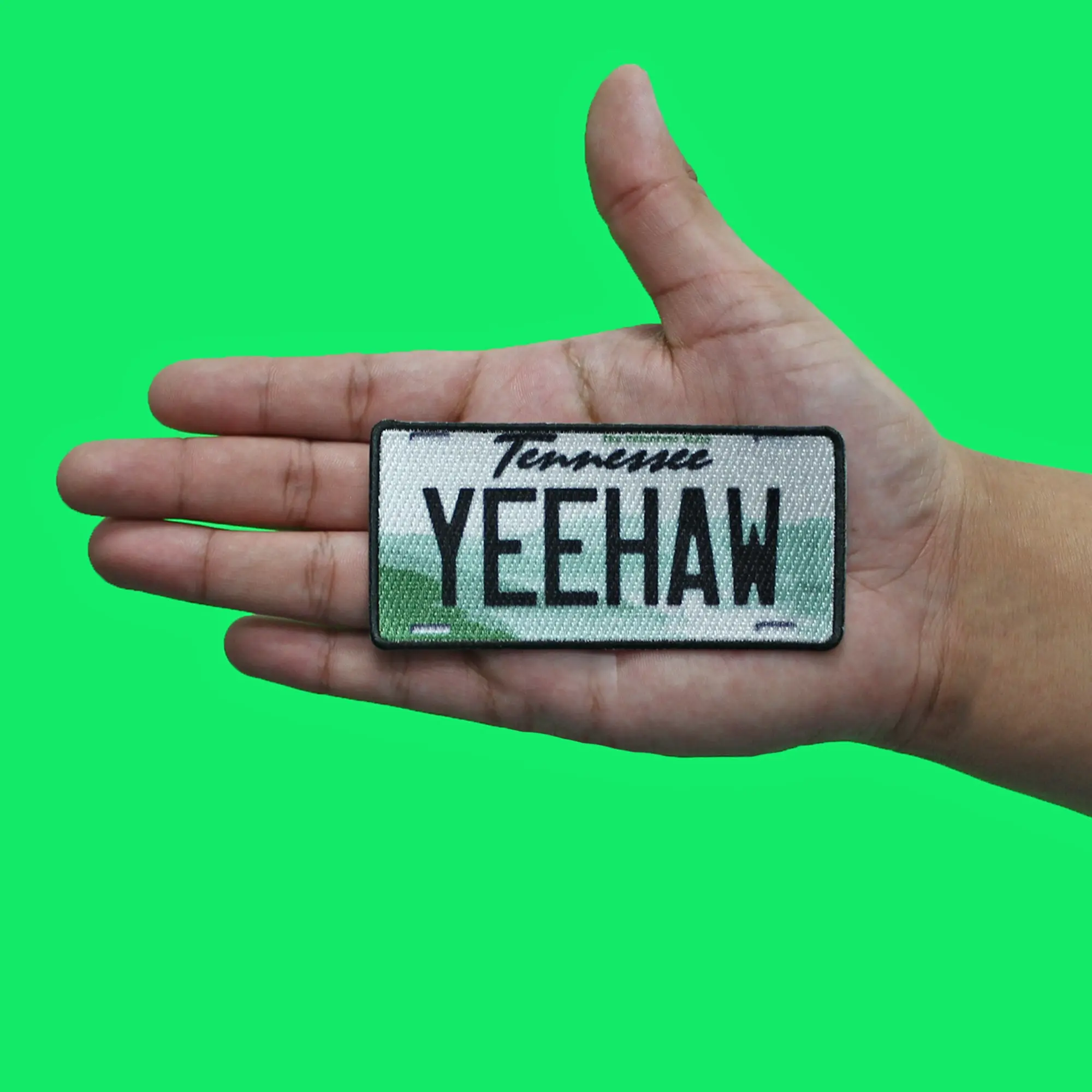 Tennessee License Plate Patch Yeehaw Whiskey Country Sublimated Sublimated Iron On - Image 2