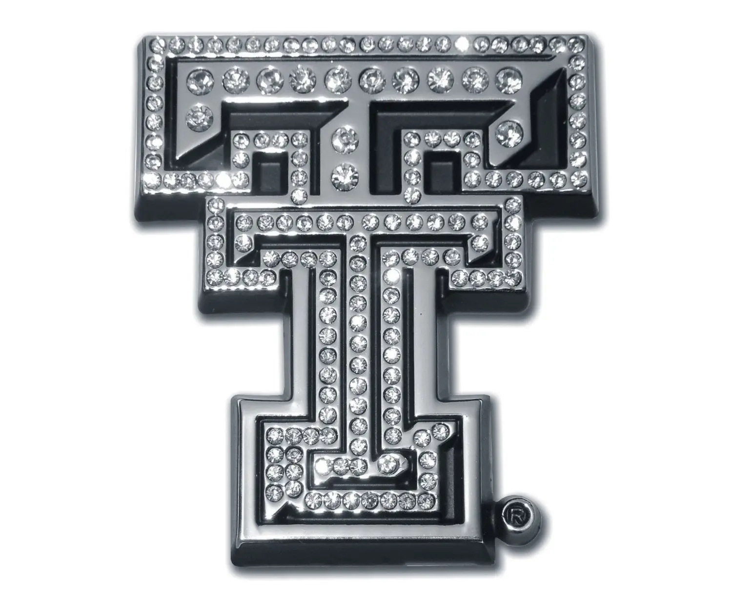 Texas Tech Red Raiders Crystal Solid Metal Emblem