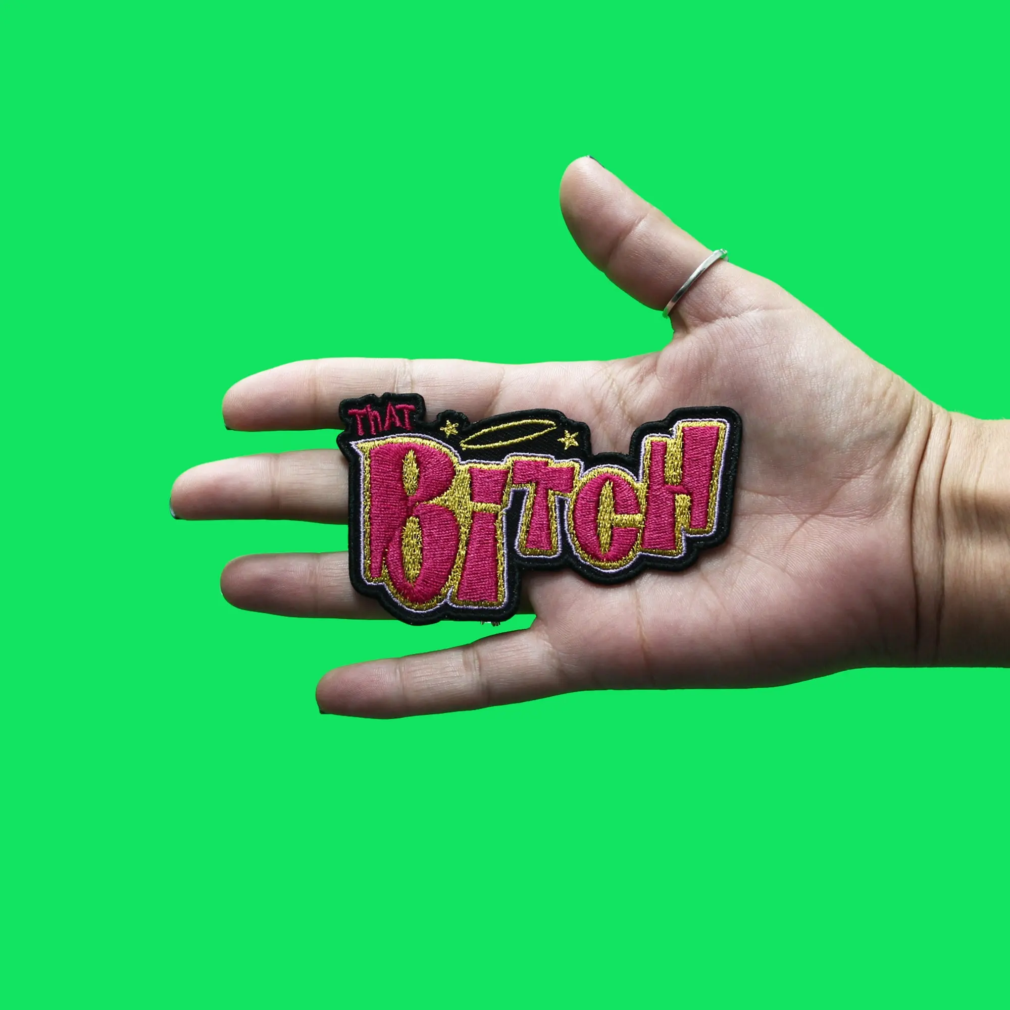 That B! Toy Parody Patch Funny Brand Logo Embroidered Iron On - Image 2