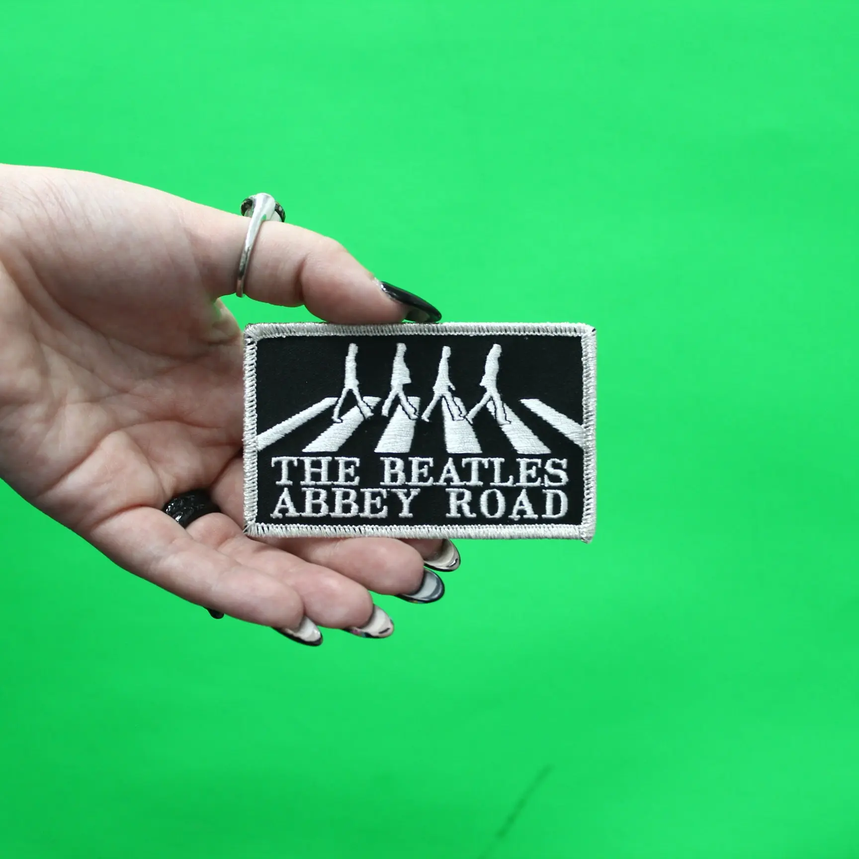 The Beatles Abbey Road Patch Iconic Rock Band Embroidered Iron On - Image 2