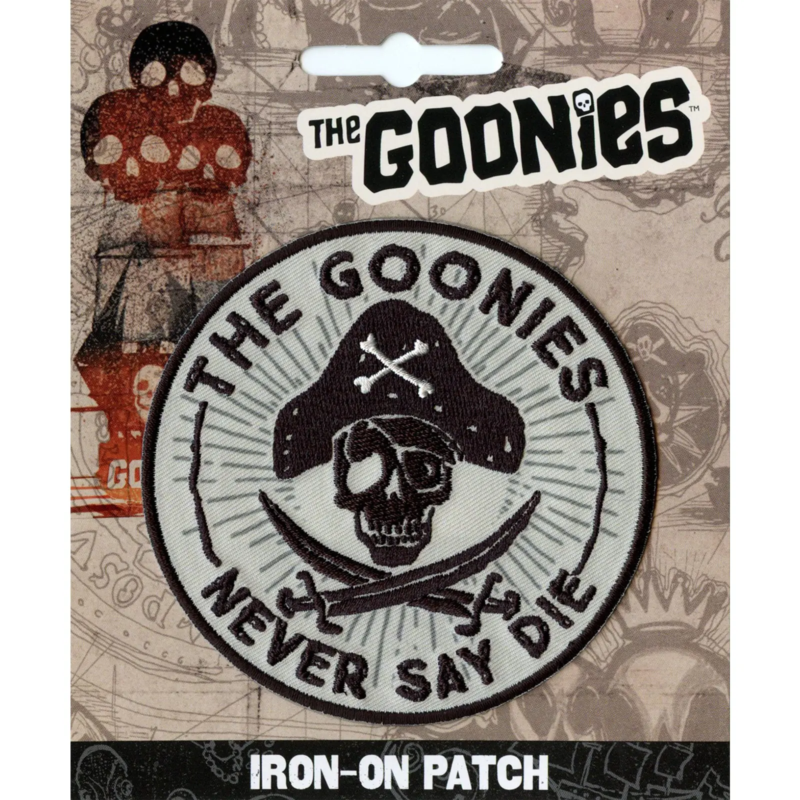 The Goonies "Never Say Die" Round Embroidered Patch - Image 2